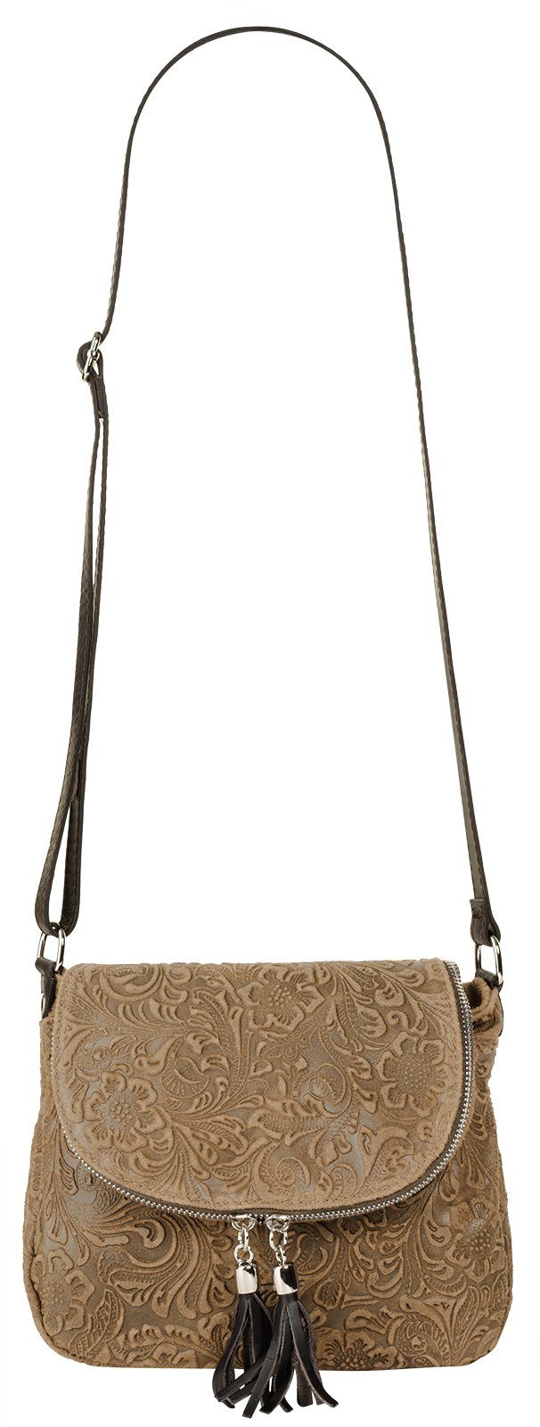 Samantha Look Schoudertas echt leer, made in italy