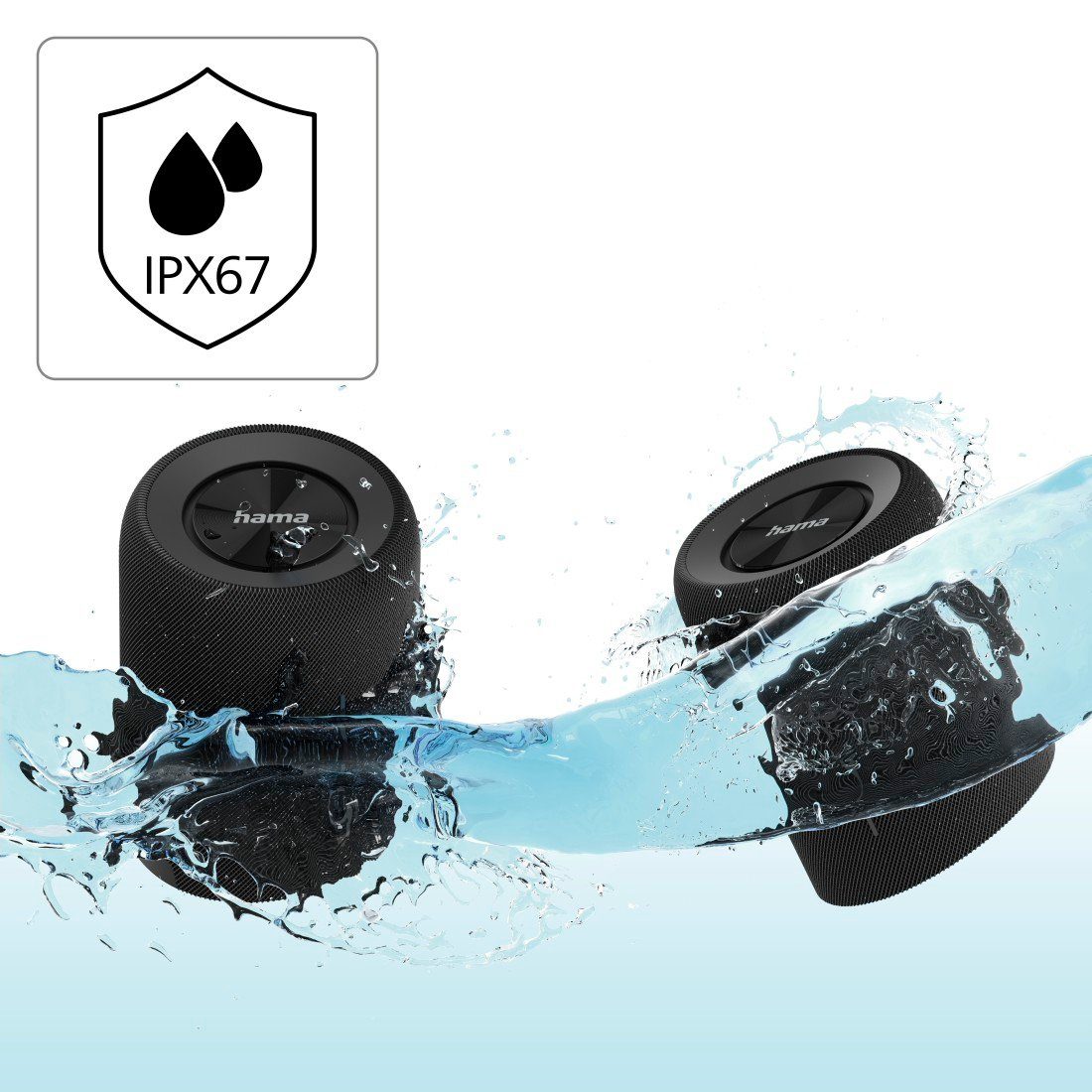 Hama Bluetooth luidspreker Bluetooth-luidspreker waterdicht (2-in-1 scheidbaar, 30W, klein, mobiel)