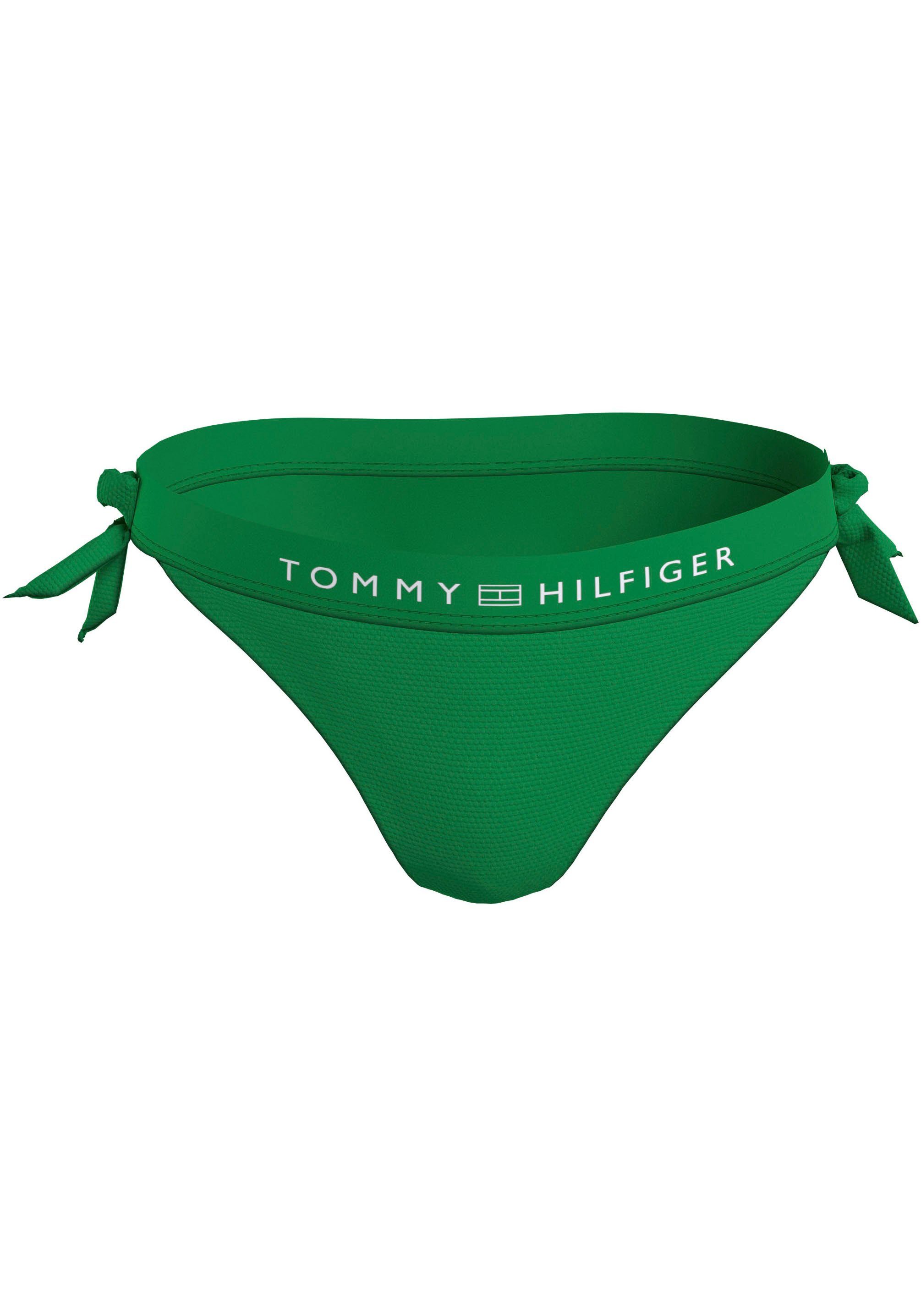 Tommy Hilfiger Swimwear Bikinibroekje SIDE TIE BIKINI met een logo-opschrift