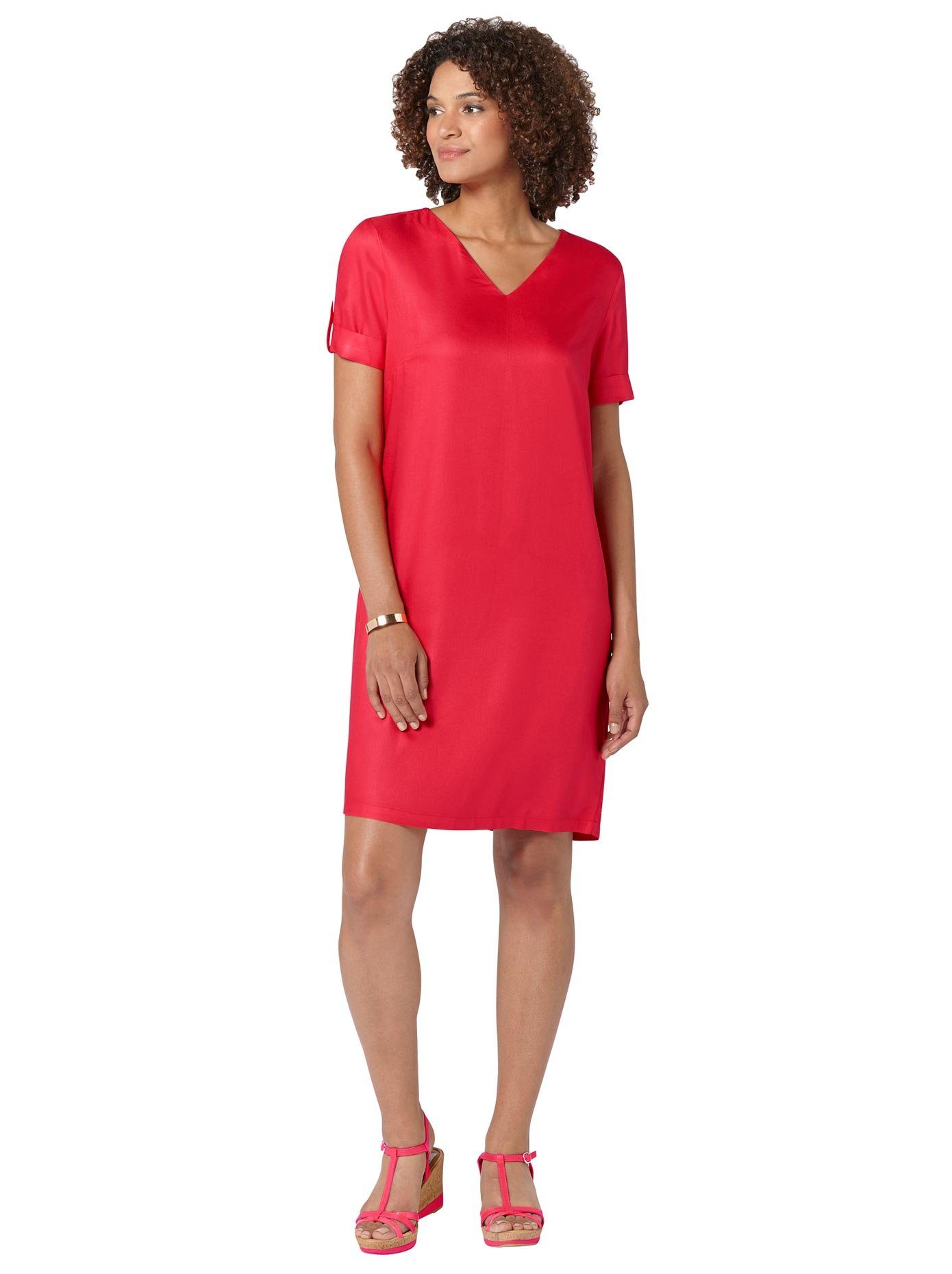 casual looks zomerjurk jurk rood