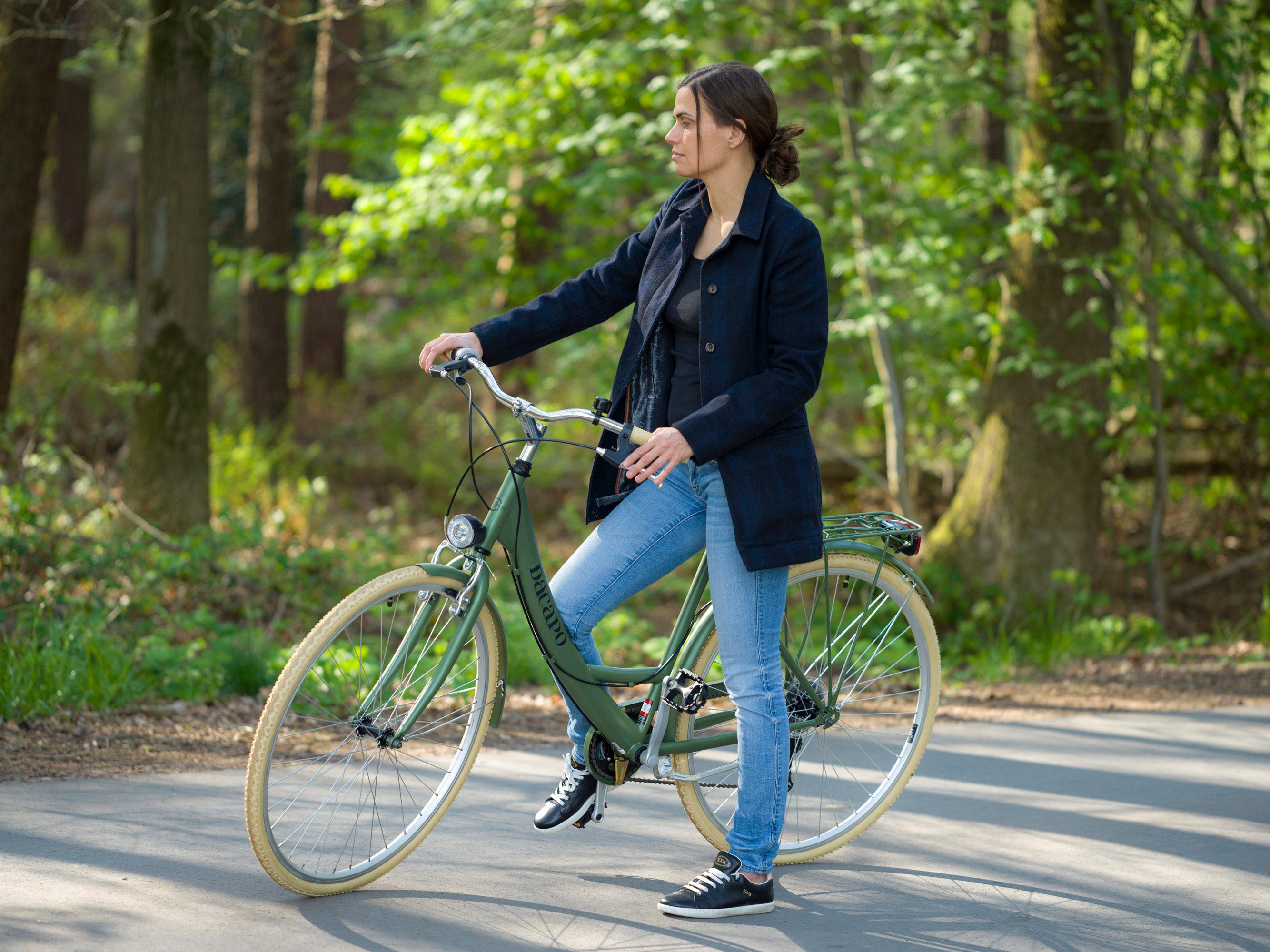 Dacapo Citybike Damesfiets 28'' Toscana groen Oregano 6 versnellingen RH 48 cm