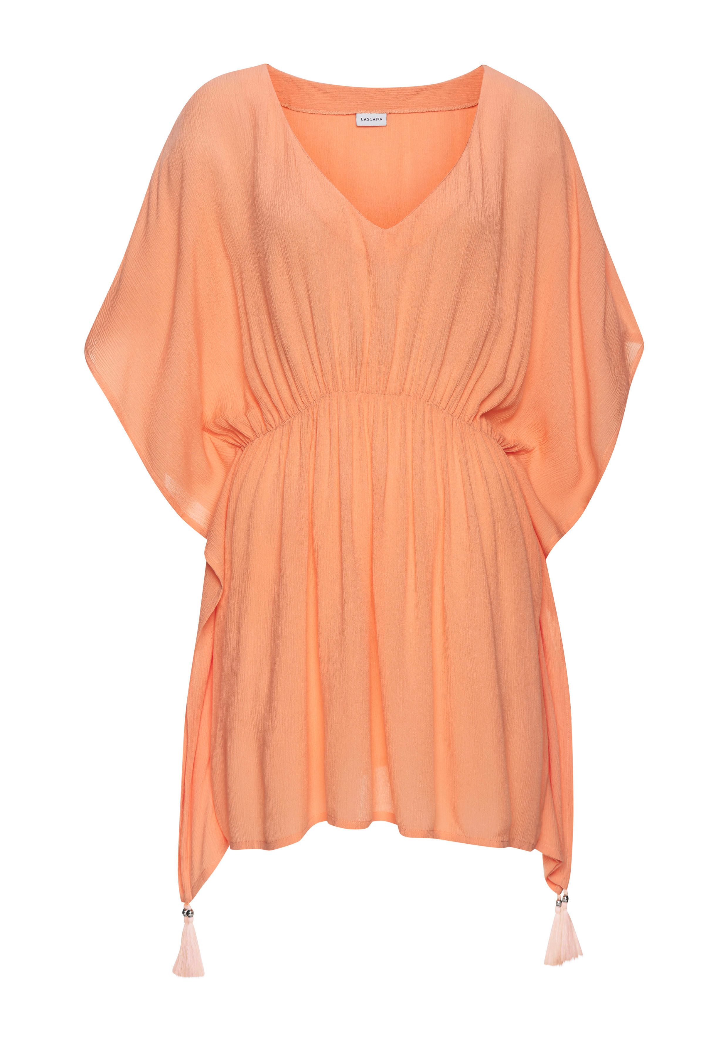 Lascana Tuniek gemaakt van crêpe viscose, blousejurk, strandkleding, transparant