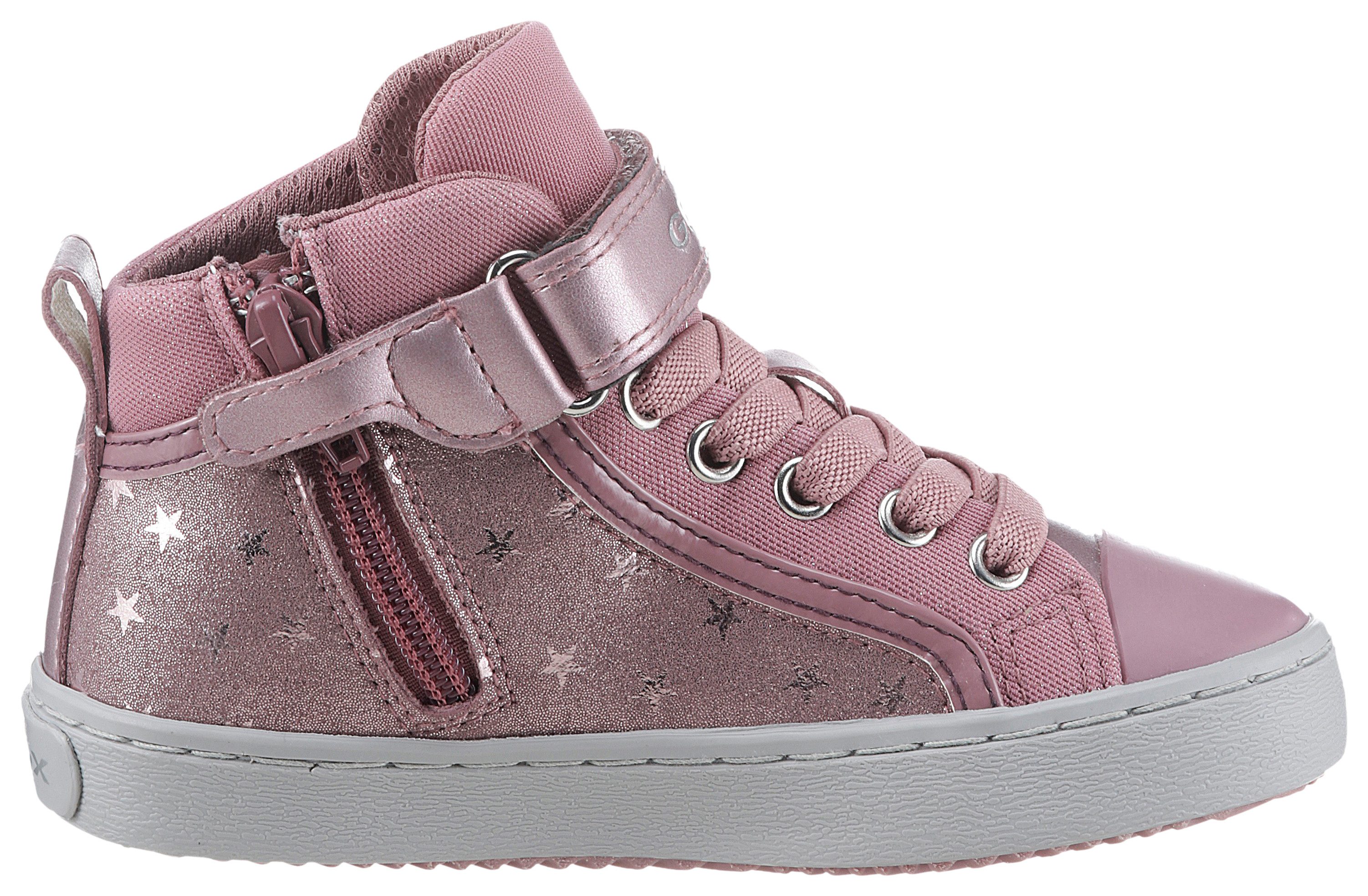 Geox Sneakers J KALISPERA GIRL I High top sneaker, veterschoenen, vrijetijdsschoen met elastische band