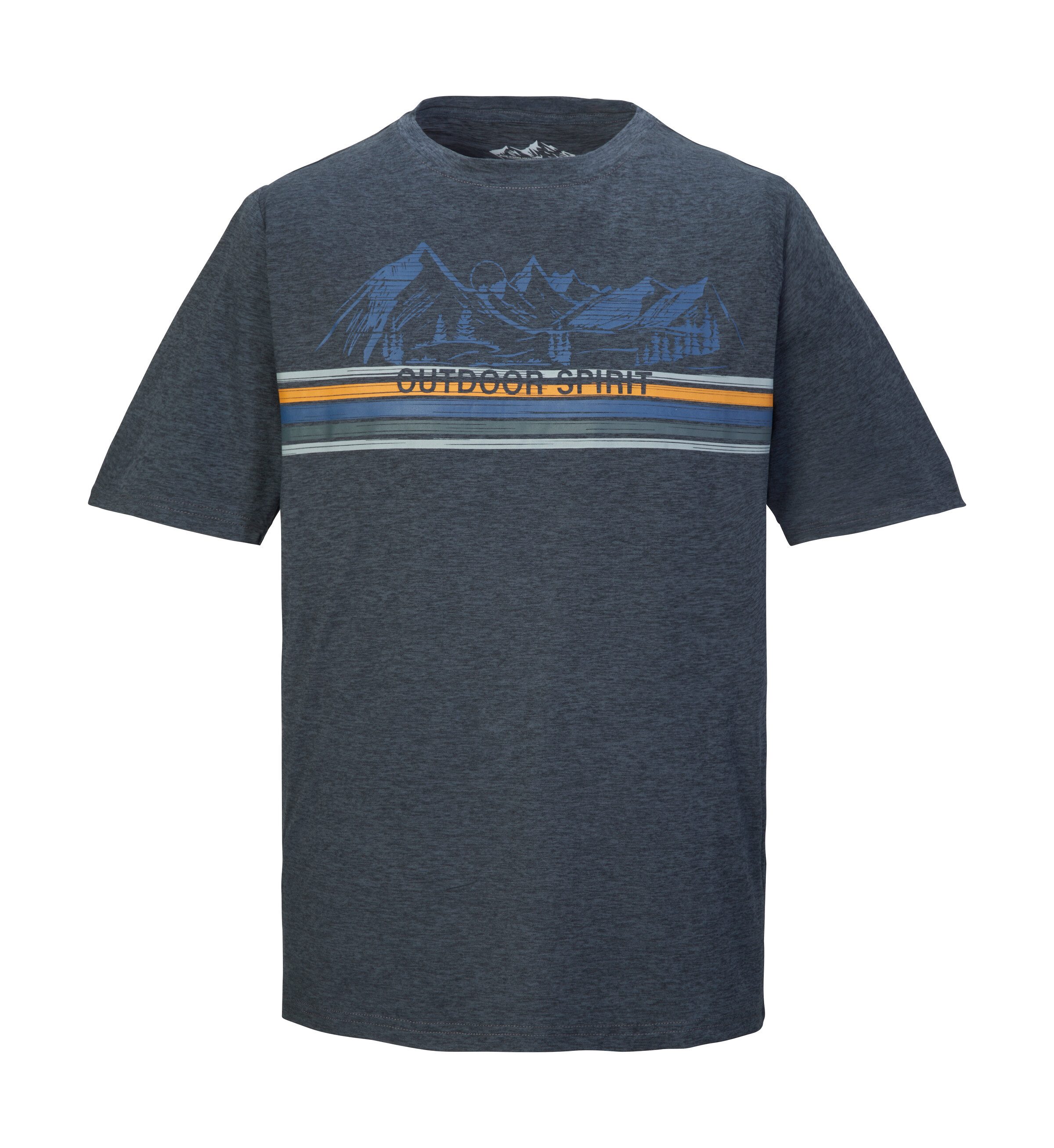 Killtec T-shirt KOS 64 MN TSHRT Licht, sneldrogend materiaal, adventure-print.
