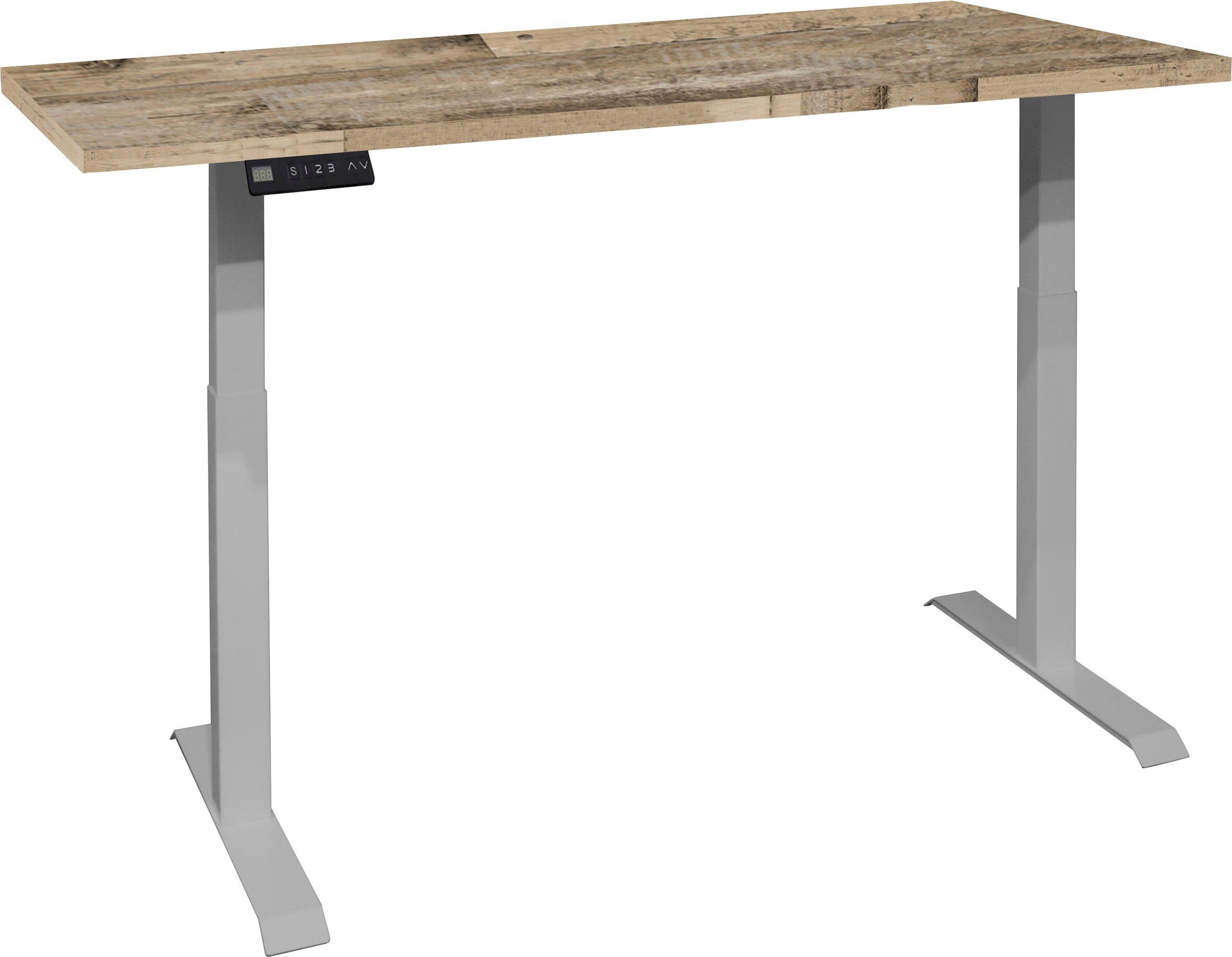 Mäusbacher Bureau Big System Office Breedte 180 cm, elektrisch in hoogte verstelbaar bureaus beige