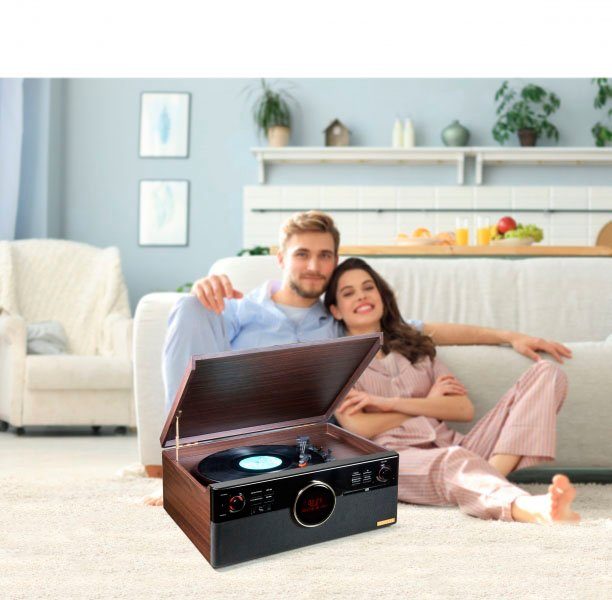 Technaxx Multifunctionele speler DAB+ Bluetooth LP-Player TX-137
