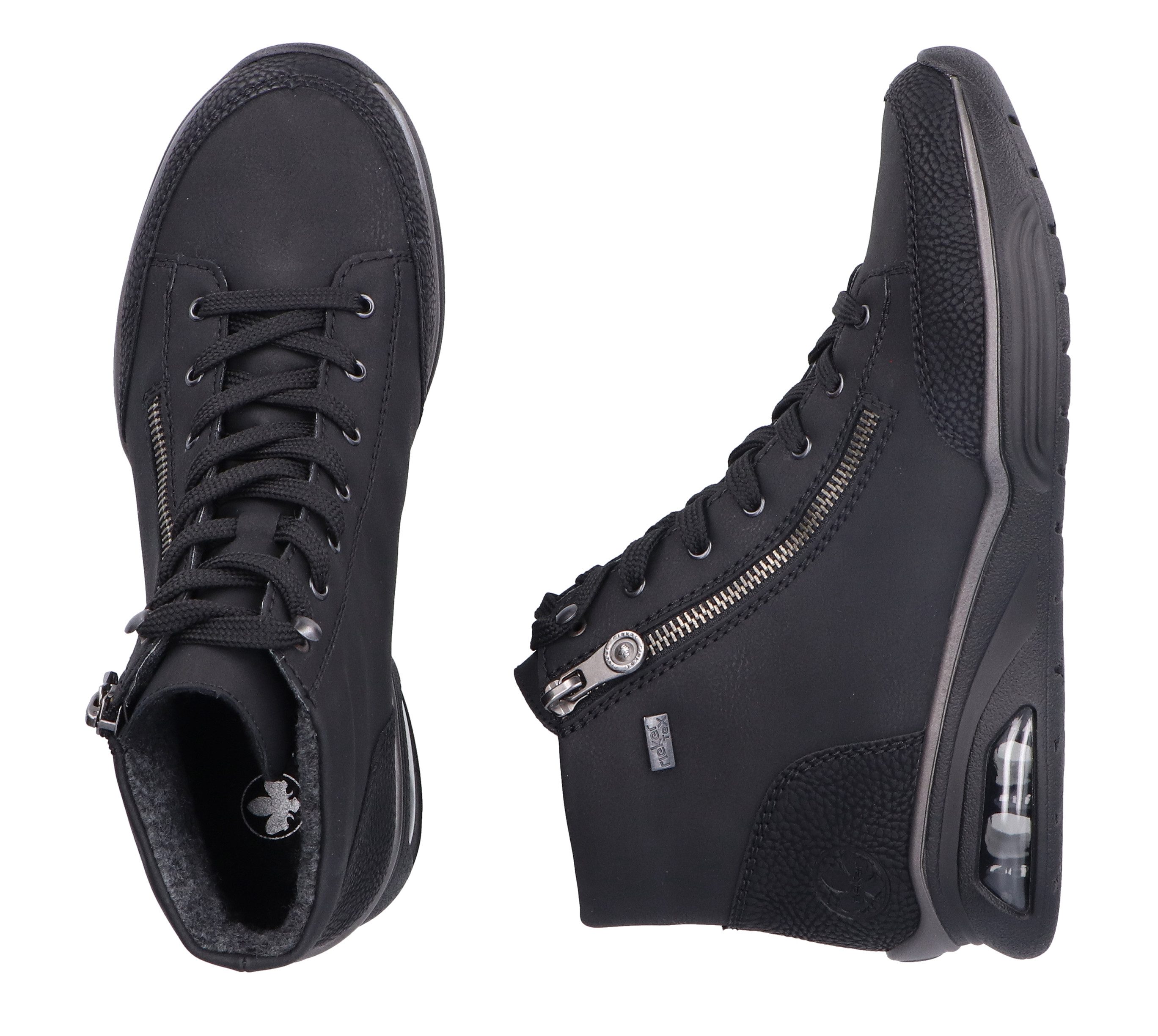 Rieker Sneakers vrijetijdsschoen, lage schoen, veterschoen met riekertex-membraan