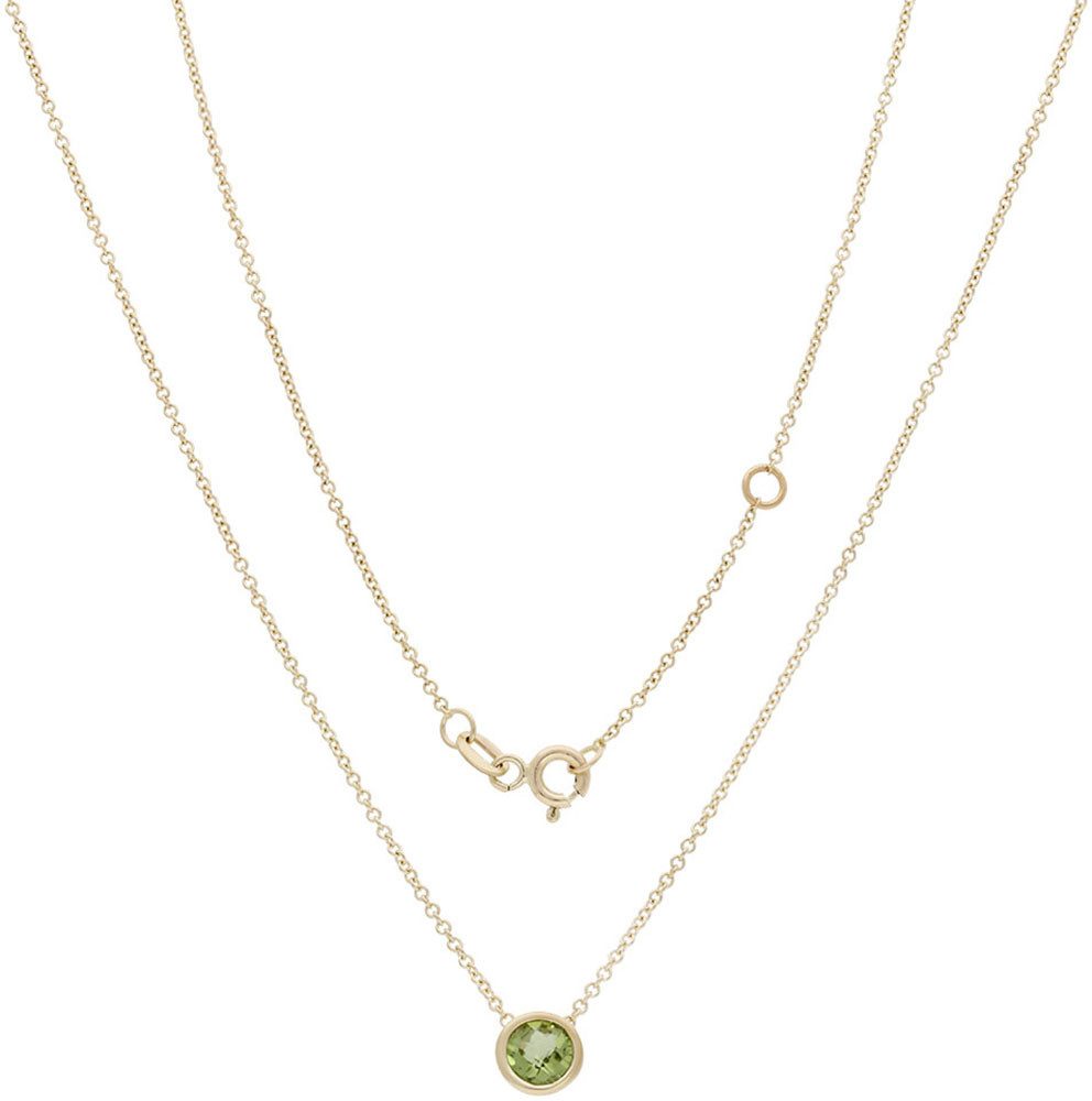 Firetti Ketting met hanger Sieraad cadeau goud 585 halssieraad halsketting erwtketting solitair