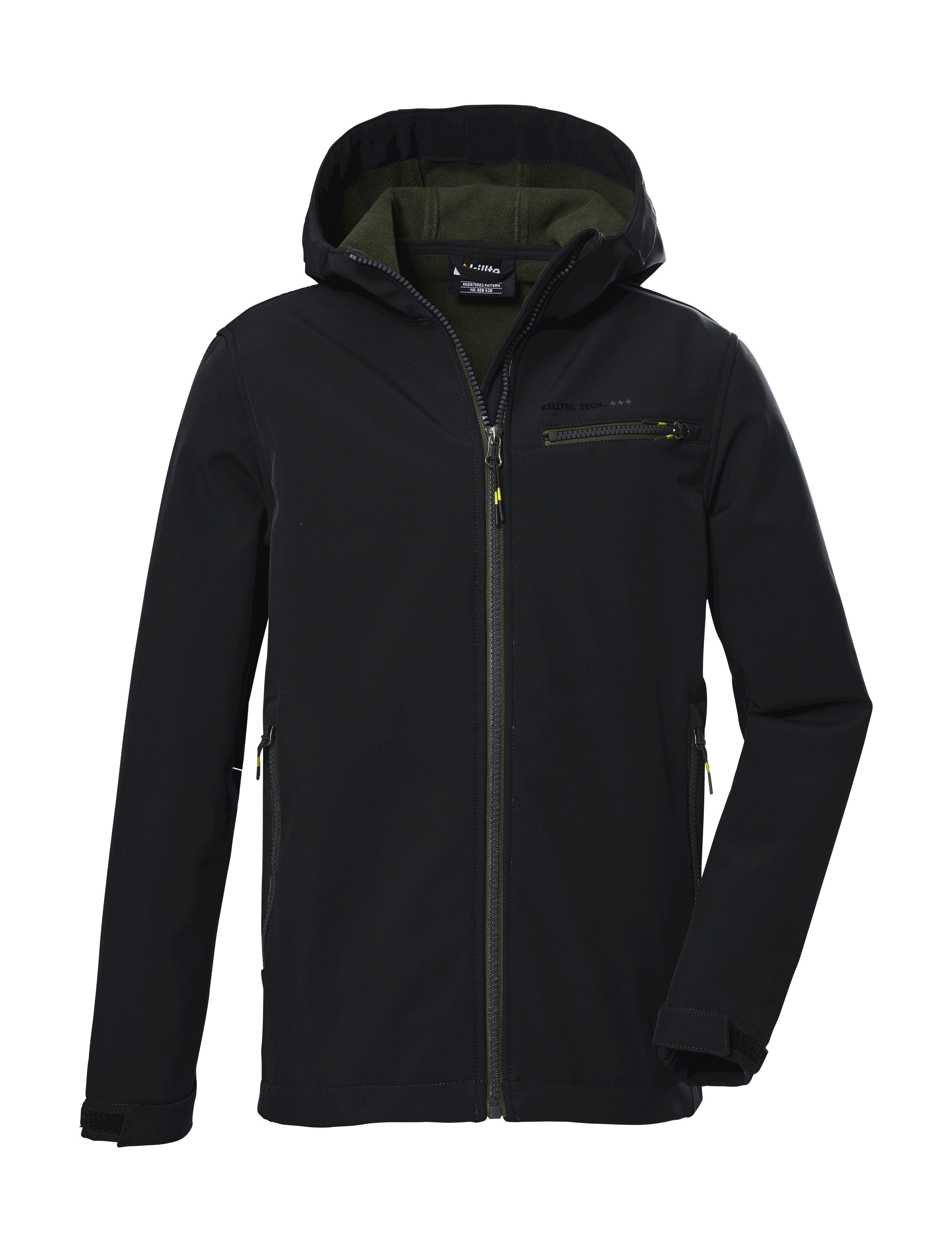 Killtec Softshell-jack KOW 157 BYS SFTSHLL JCKT jongens jongens maat 128 zwart