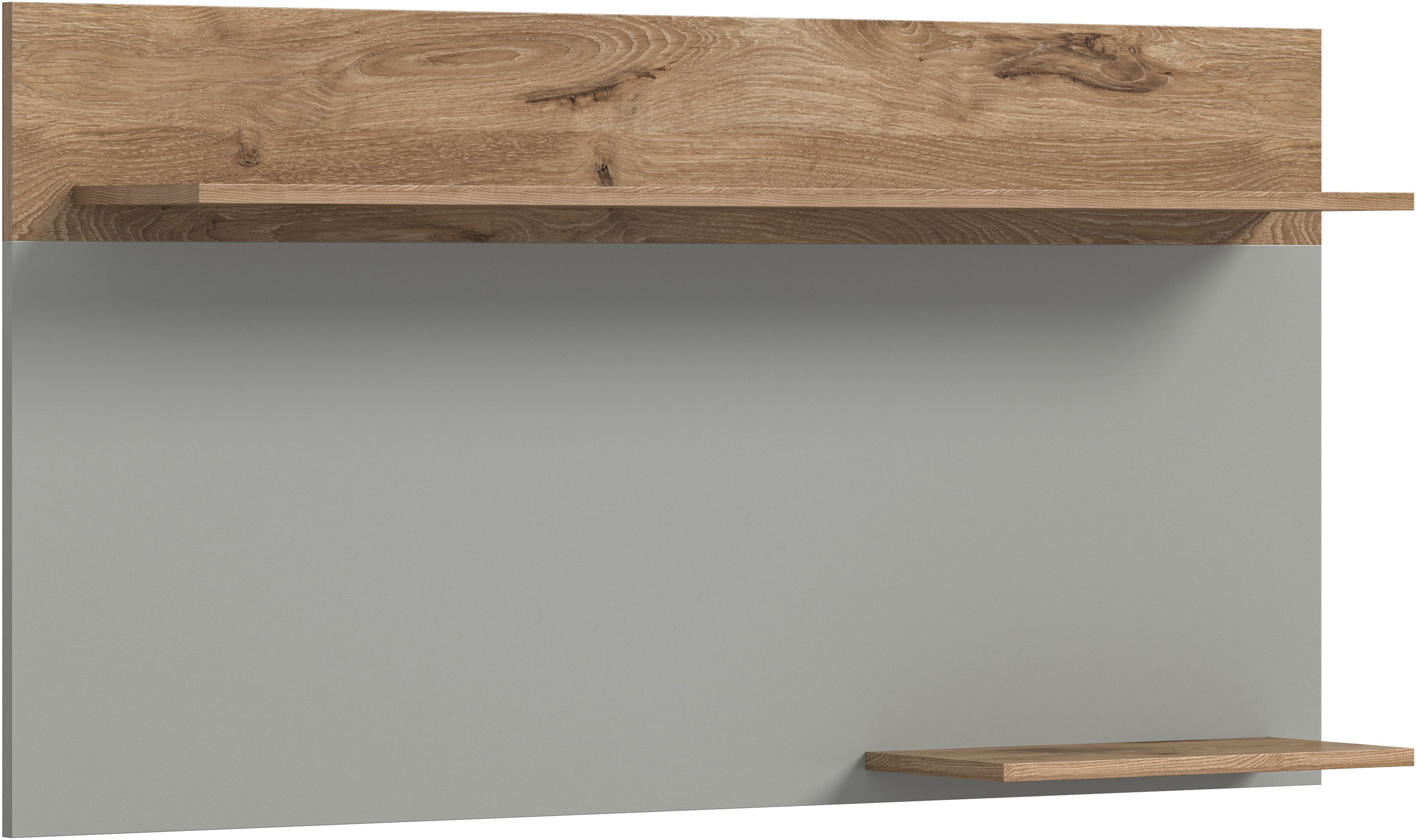 INOSIGN Wandrek Spezia, Breedte 140cm, in Lichtgrijs, 2 legplanken