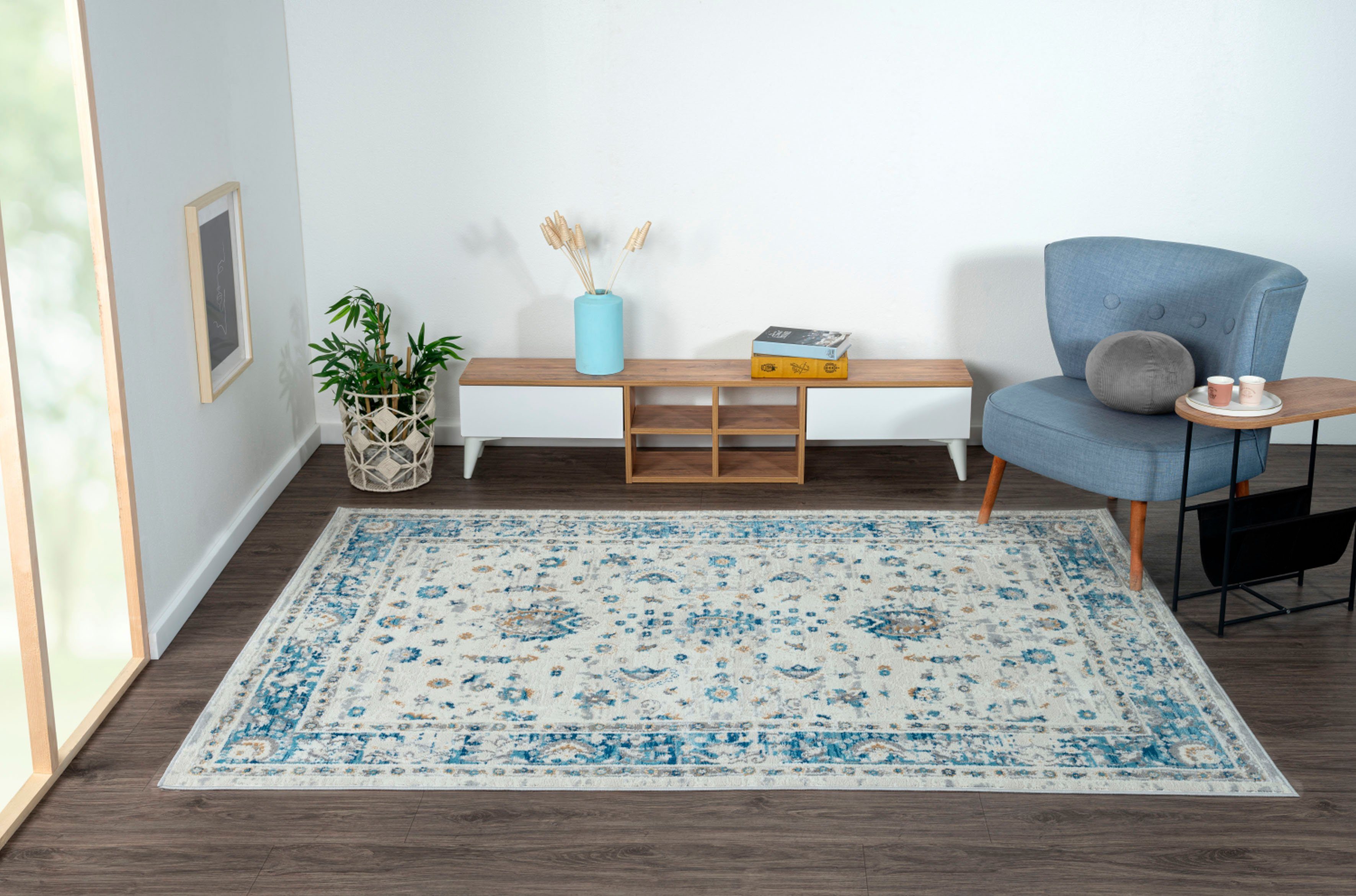 Myflair Möbel & Accessoires Vloerkleed My Heriz Kortpolig, klassiek oosters ontwerp, bijzonder zacht door microvezel