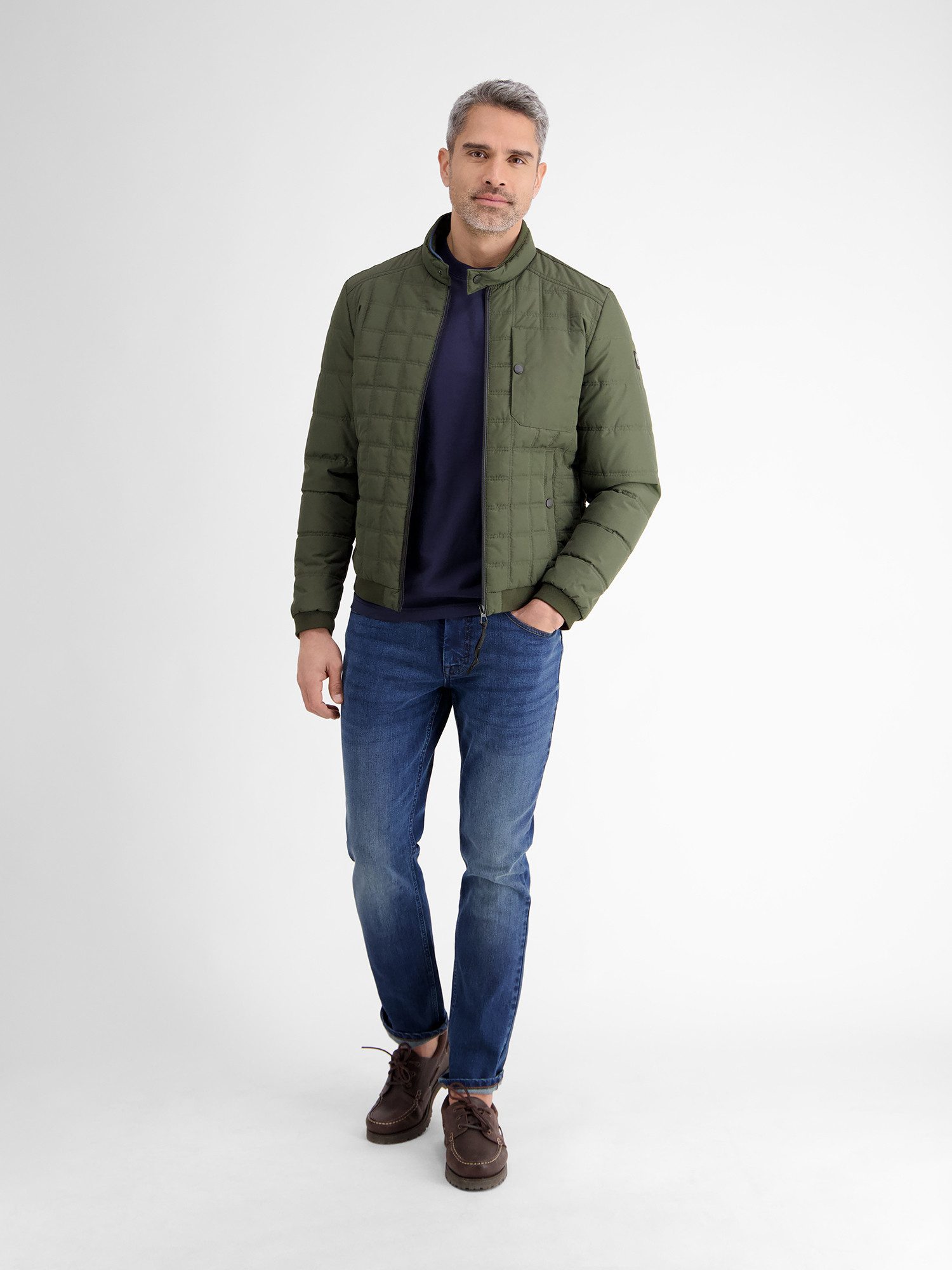 Lerros Gewatteerde jas LERROS heren gestikte blouson, functioneel