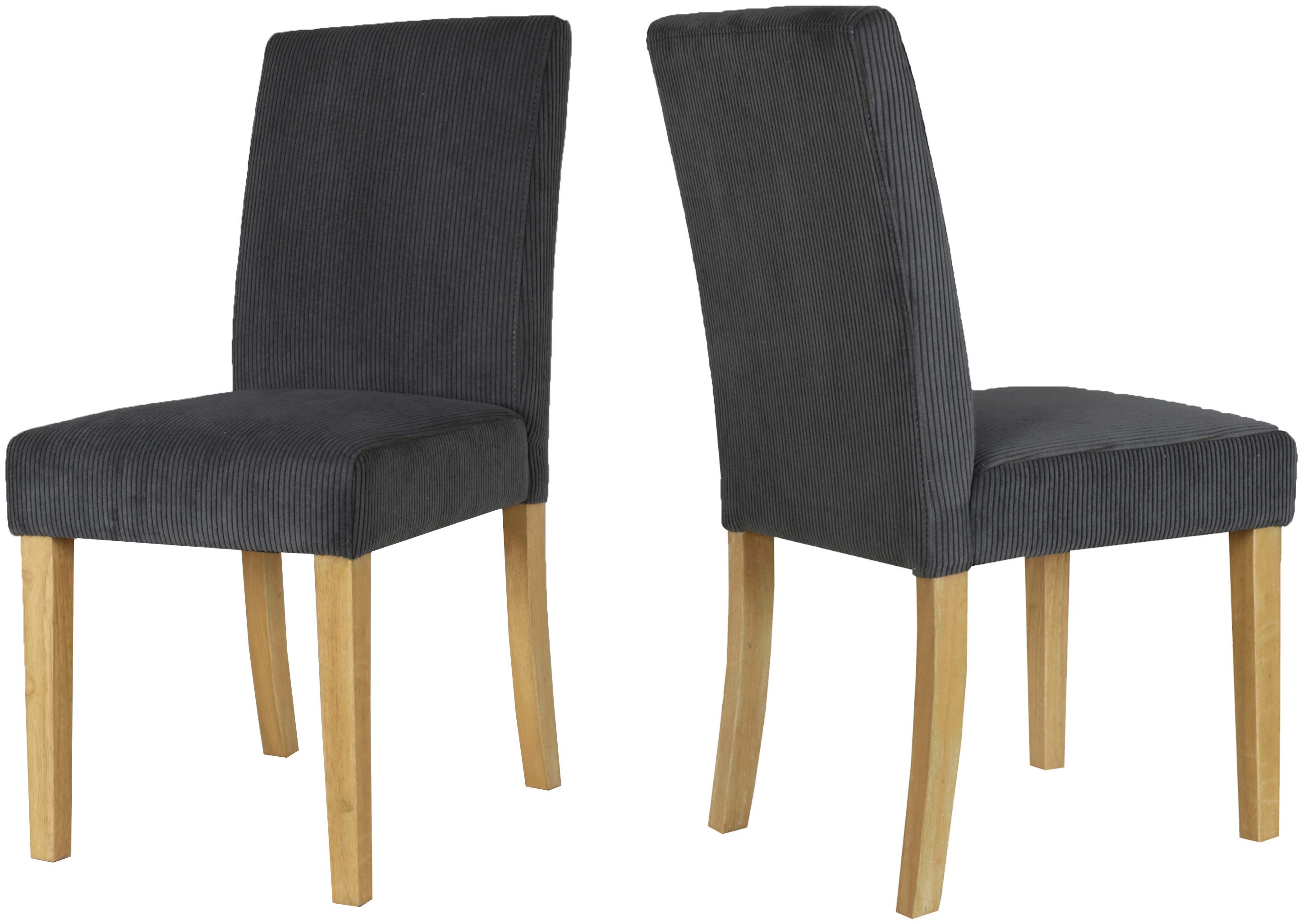 Home affaire Eetkamerstoel Winikon, TOPSELLER!, OTTOs Choice Massief houten frame, moderne cordstof, comfortabel gepolsterd (set)