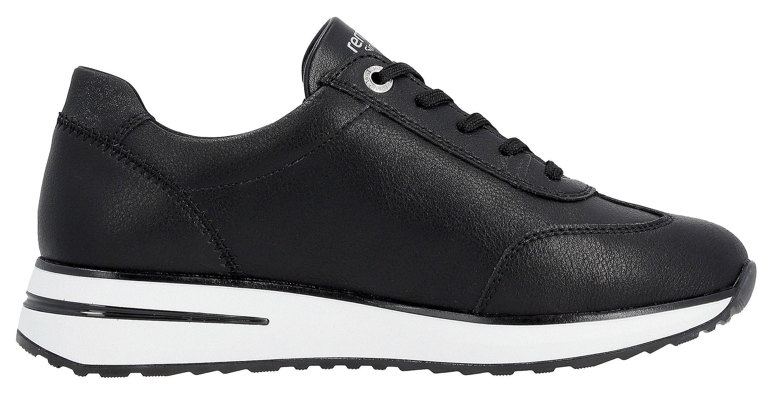 Remonte Sneakers met sleehak met zijrits, vrijetijdsschoen, lage schoen, veterschoen