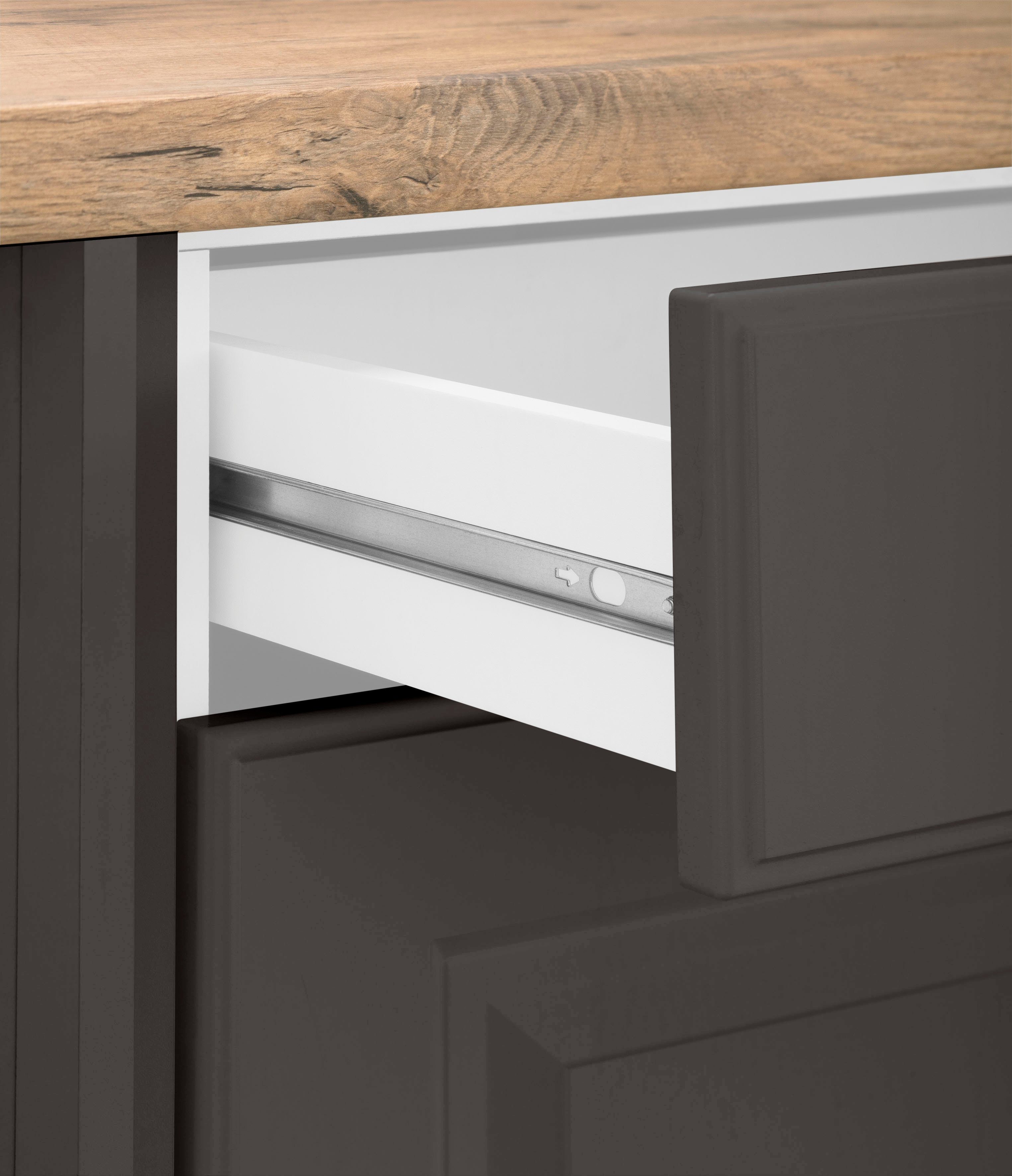 wiho Küchen Onderkast Erla 150 cm breed met vakkenfront