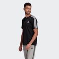 adidas performance t-shirt essentials 3-stripes zwart