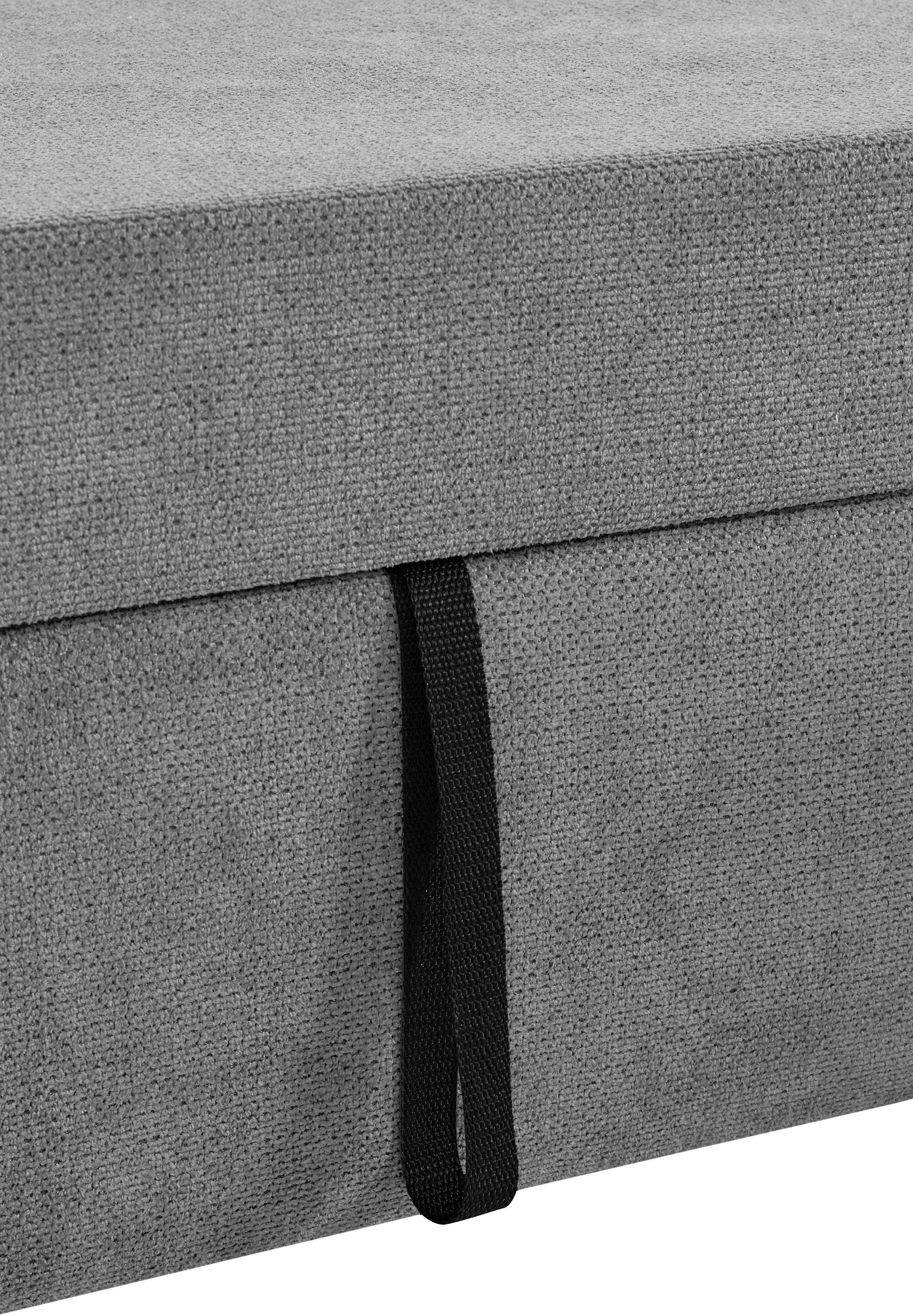 DOMO collection Hoekbank Franzi, tijdloos en elegant, moderne zittingstikking, L-Vorm