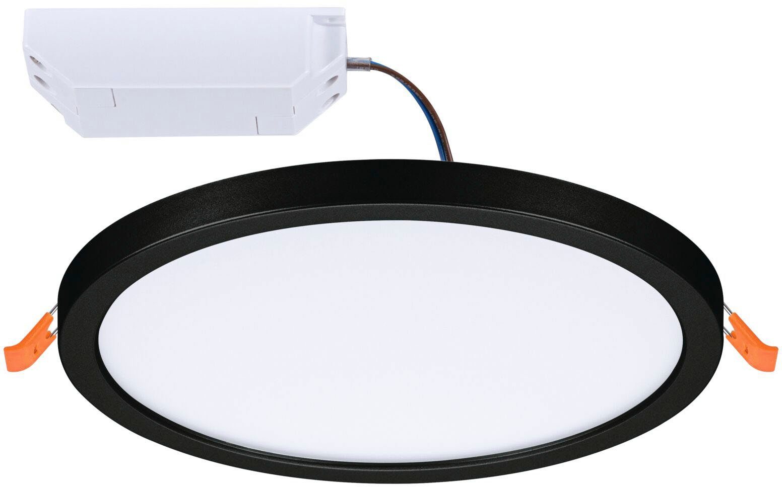 Paulmann Ledinbouwlamp VariFit LED Inbouwpaneel Areo IP44 rond 175mm 4000K Zwart dimbaar (1 stuk)