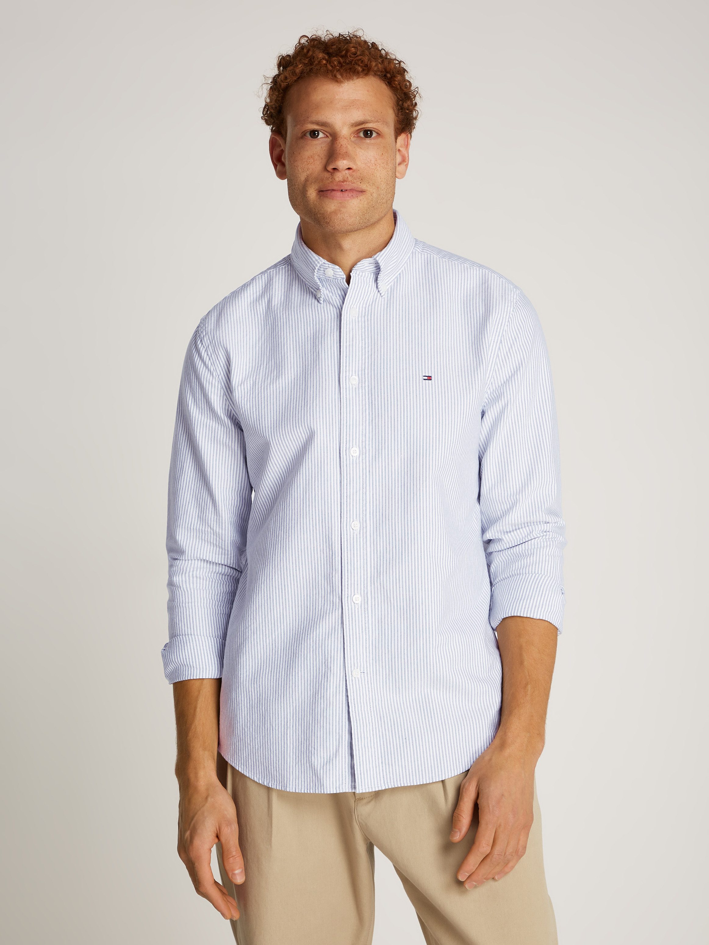 Tommy Hilfiger Overhemd met lange mouwen HERITAGE OXFORD STRIPE RF SHIRT