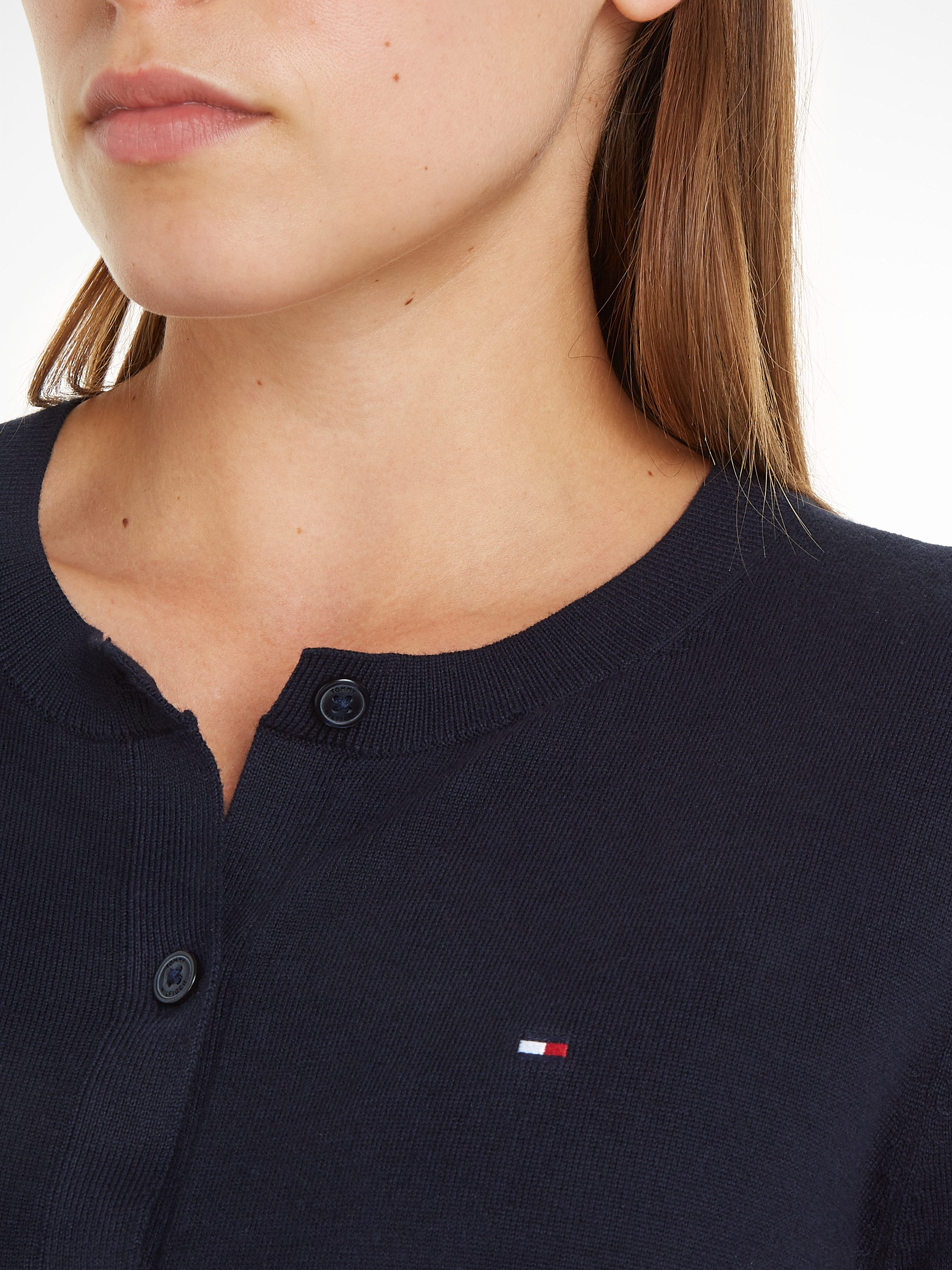 Tommy Hilfiger Cardigan CO JERSEY STITCH CARDIGAN