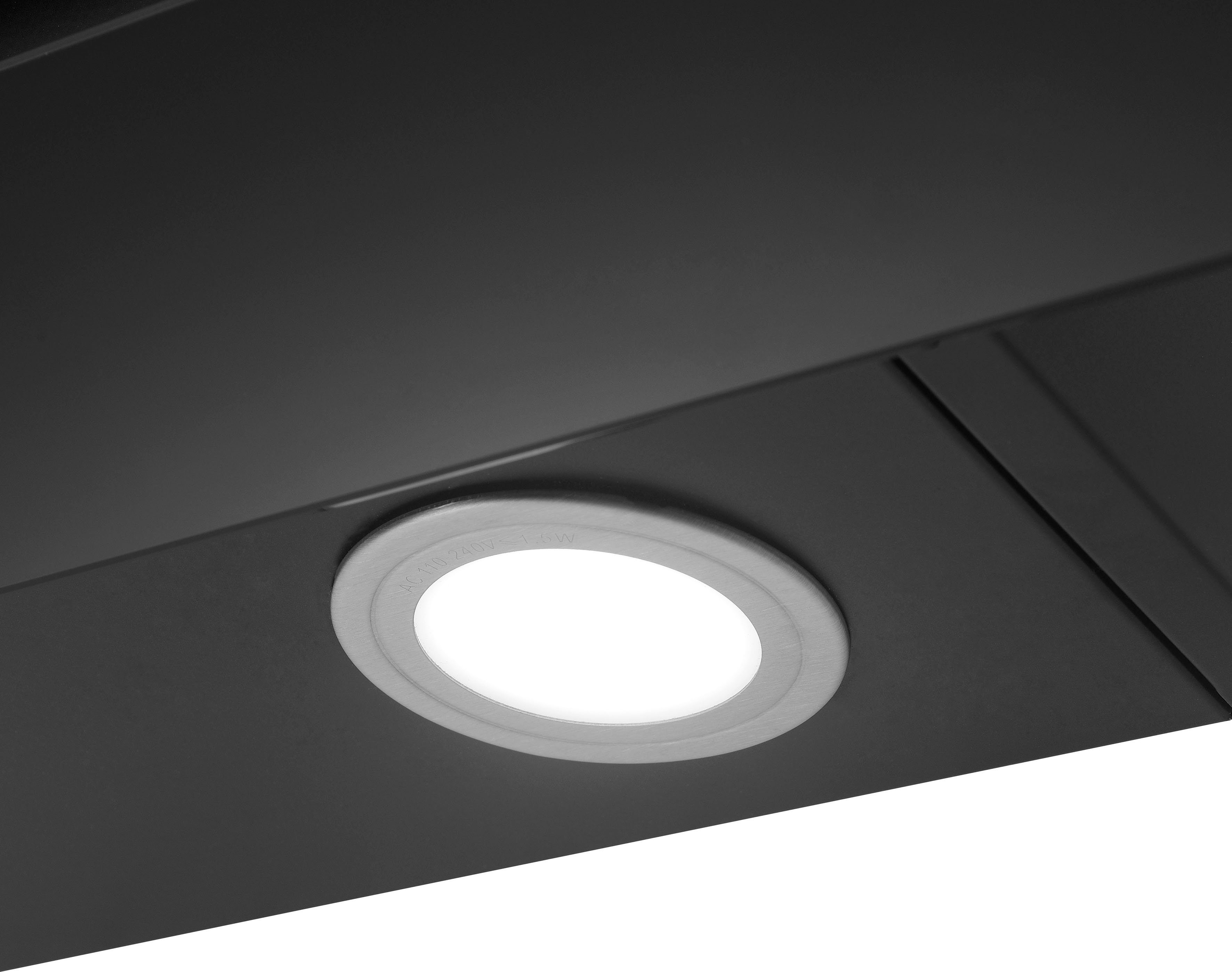 RESPEKTA Schuine wandkap CH 22010 90 cm, 3 vermogensniveaus, led-verlichting, geschikt voor afzuiging en recirculatie
