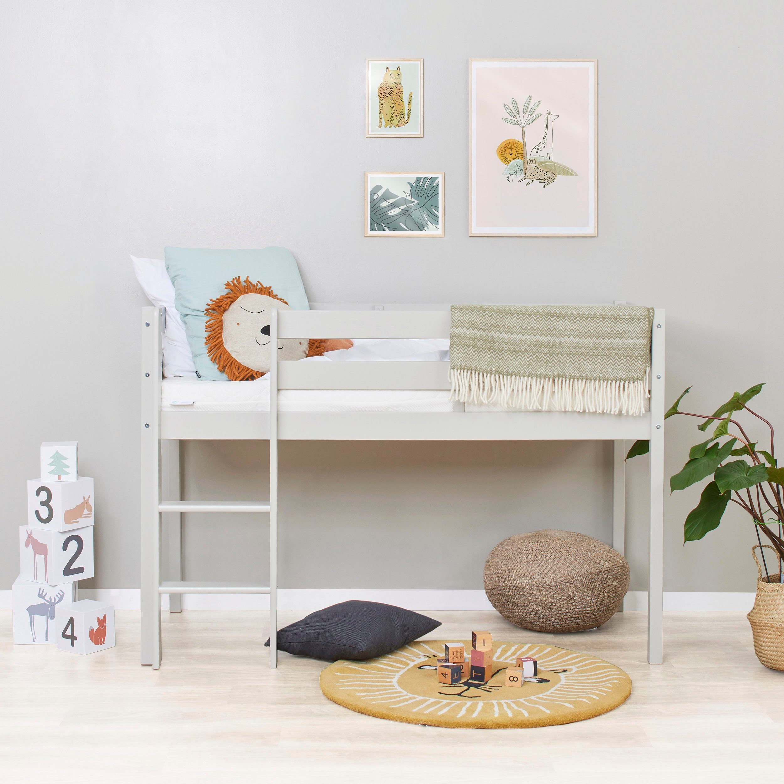 Hoppekids Speelbed ECO COMFORT, hoogslaper, deelbaar in 2 eenpersoonsbedden