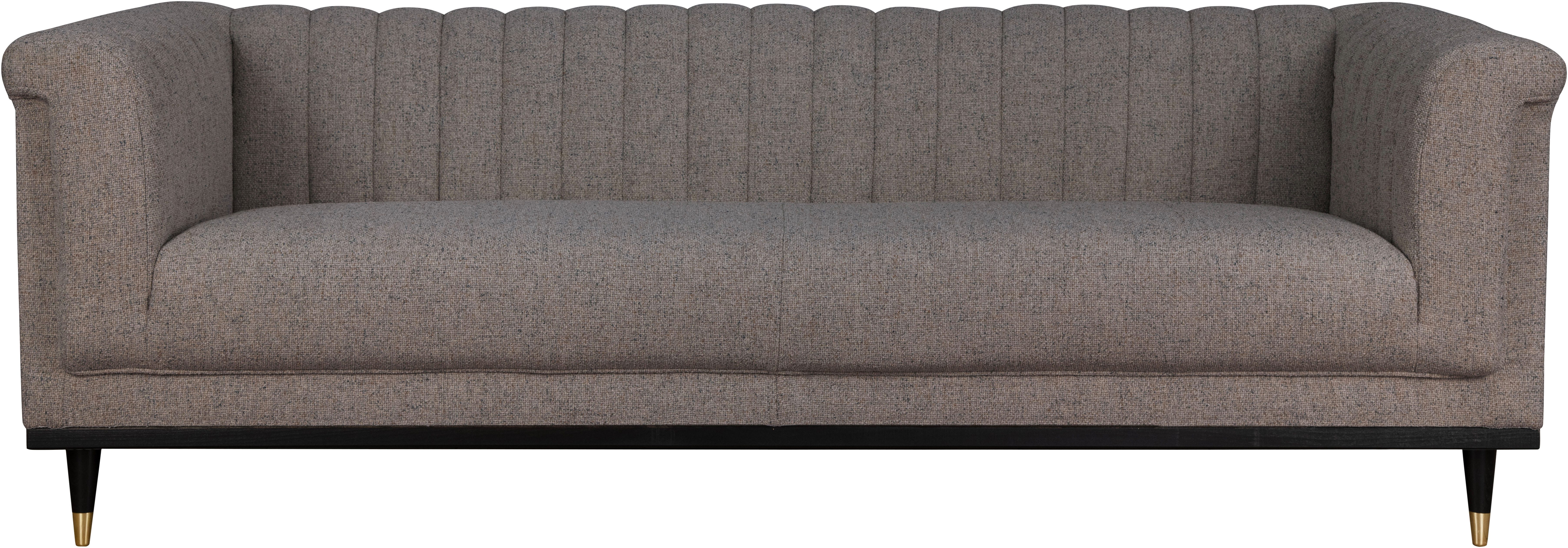 Guido Maria Kretschmer Home&Living 3-zitsbank Chamby met houten rand onder en stiksels bij de leuning