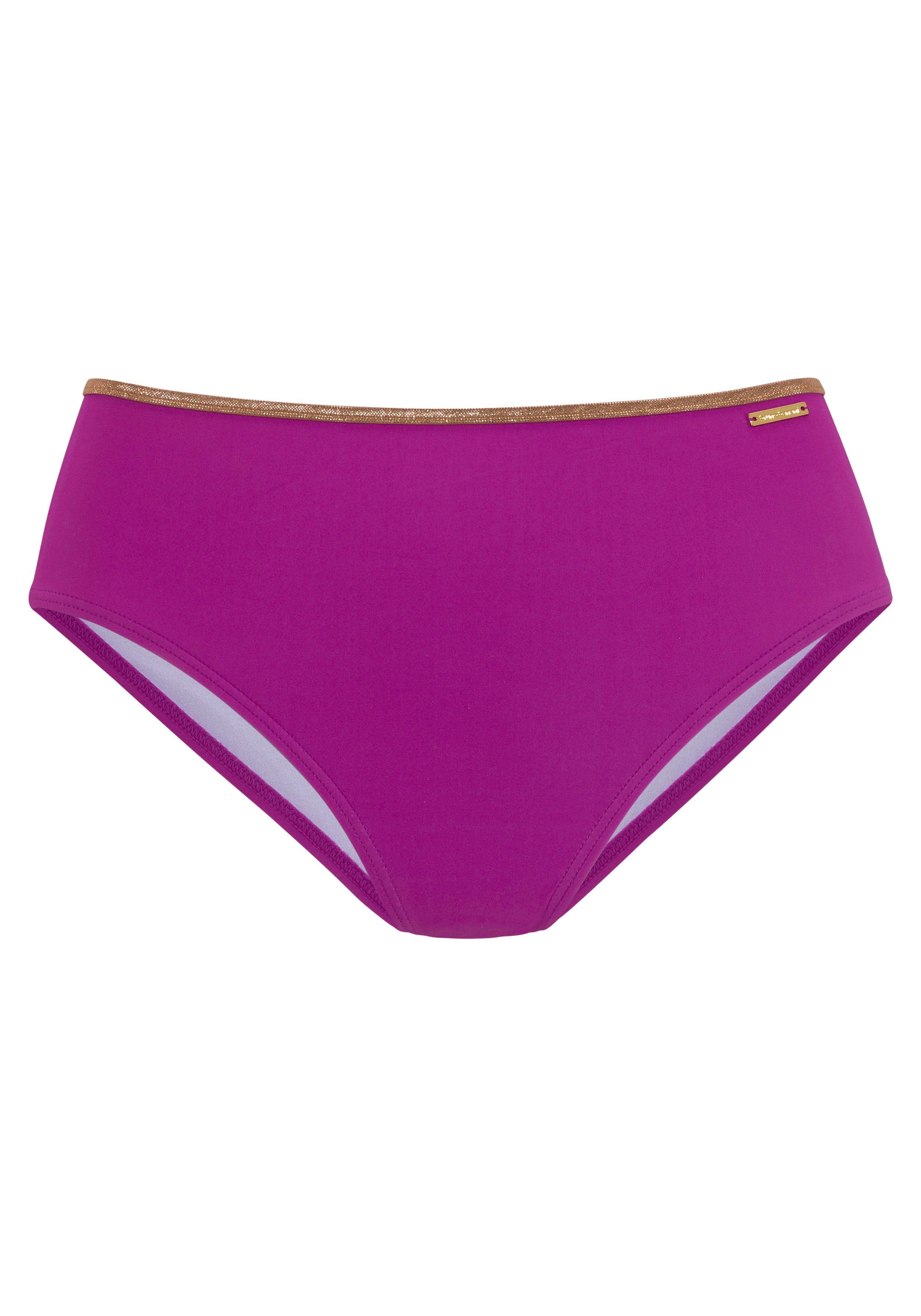 Bruno Banani Bikinibroekje Milano met koperkleurige paspel