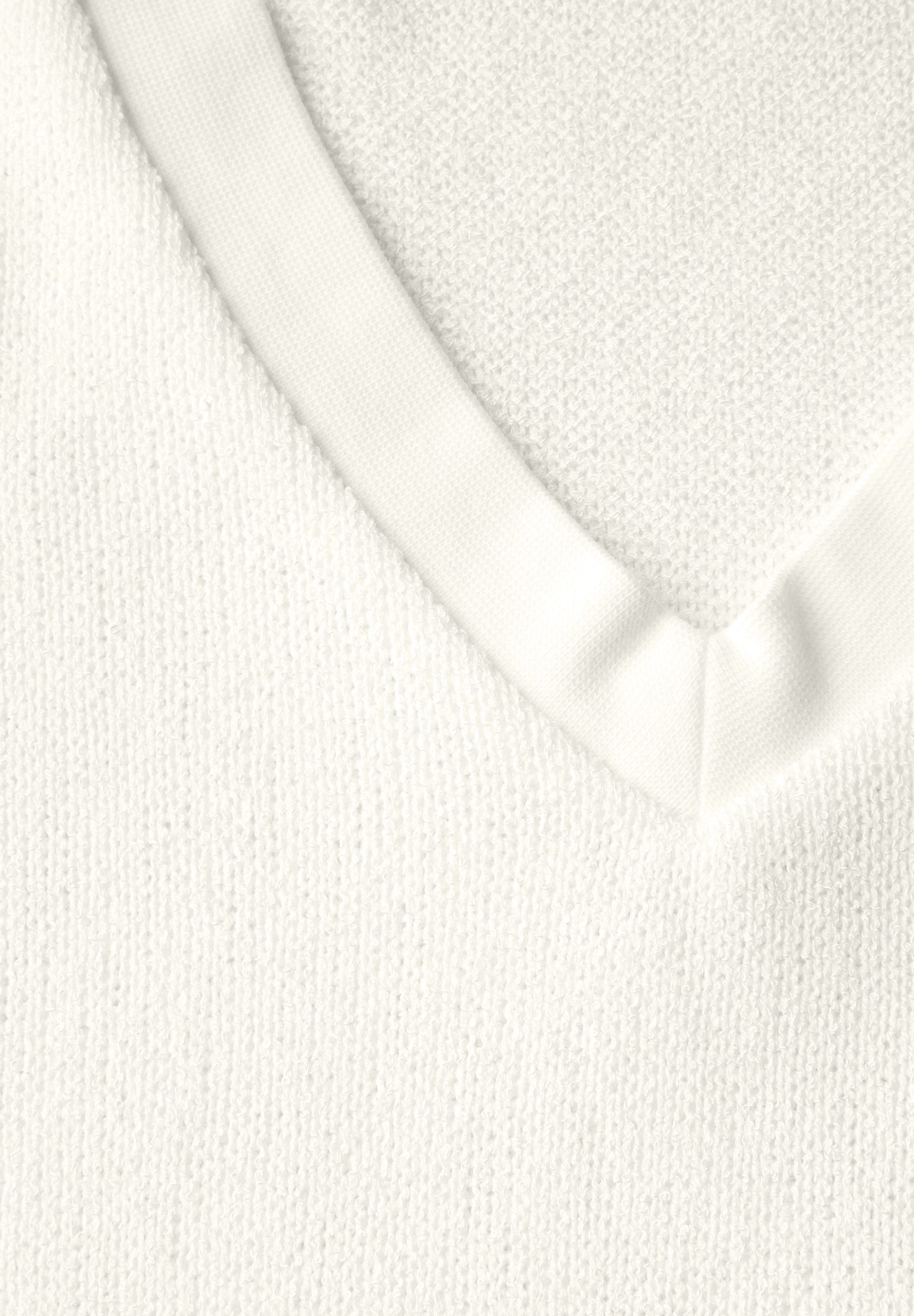 STREET ONE T-shirt in brei-look met v-hals