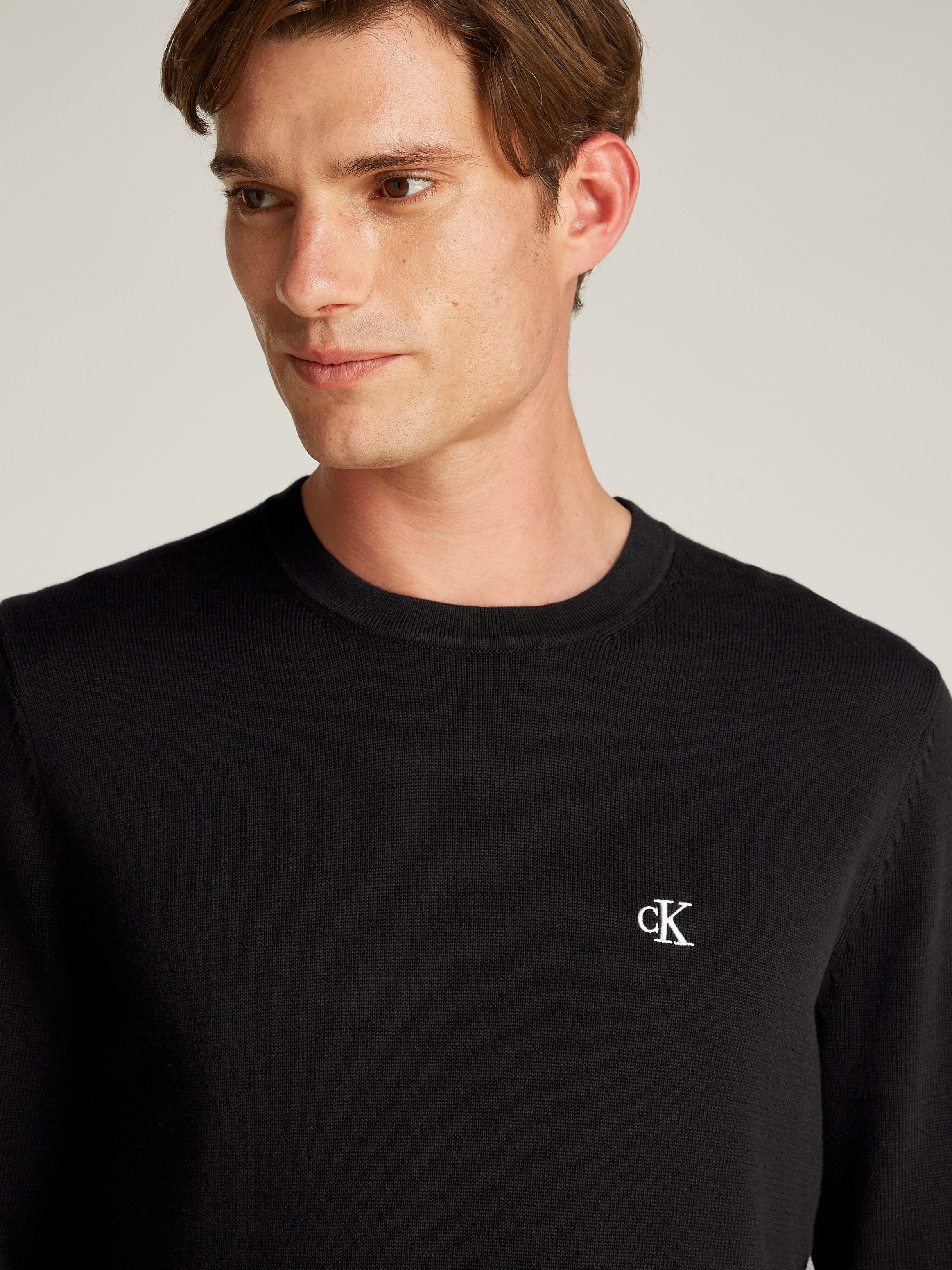 Calvin Klein Trui met ronde hals MODERN CREW NECK SWEATER
