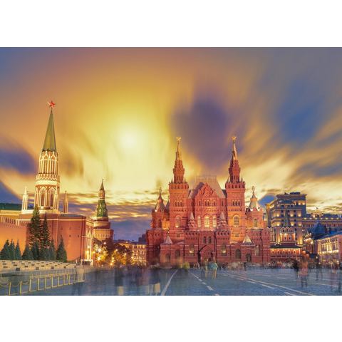 BMD fotobehang Red Square Sunset Moscow