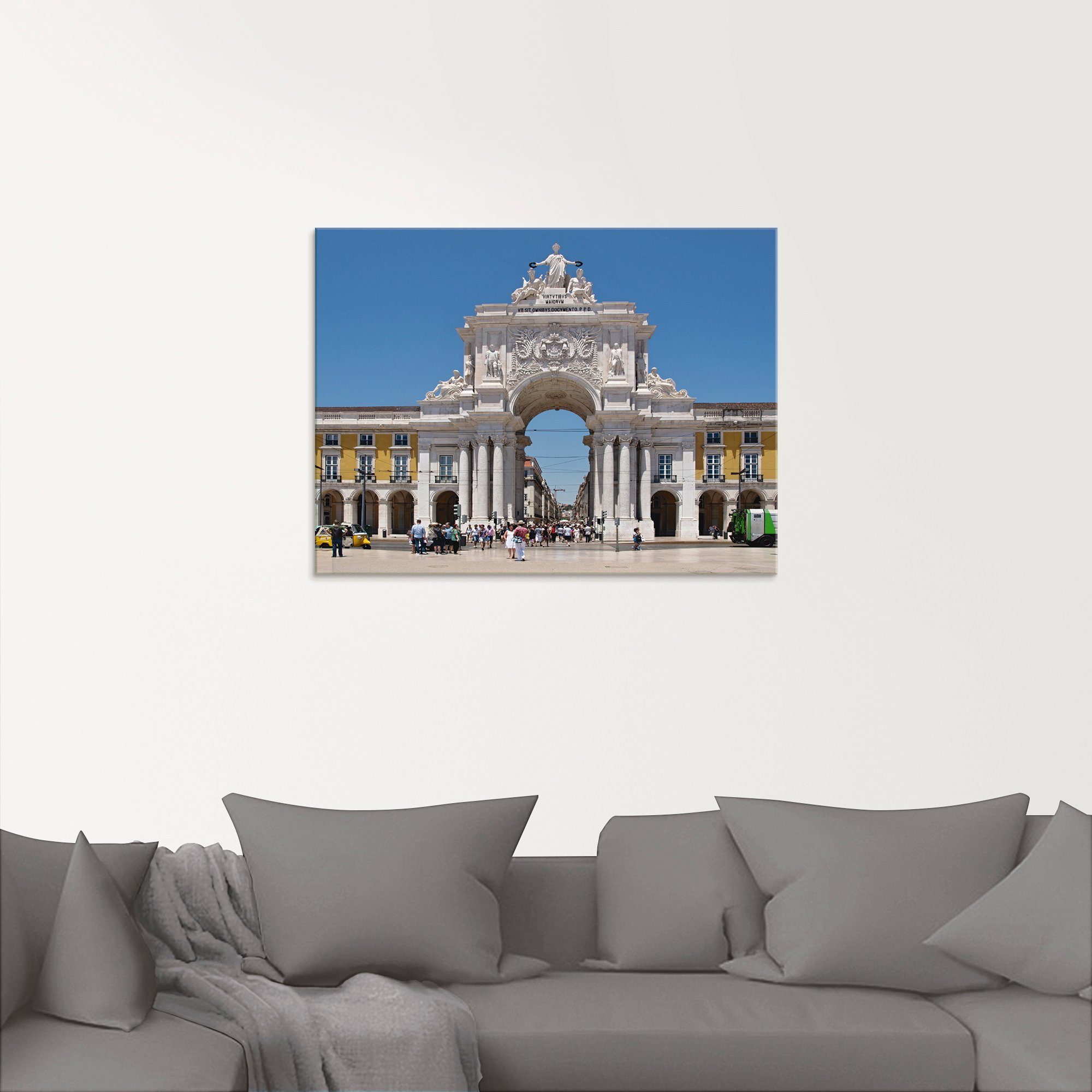 Artland Print op glas Arco rua Augusta Lissabon