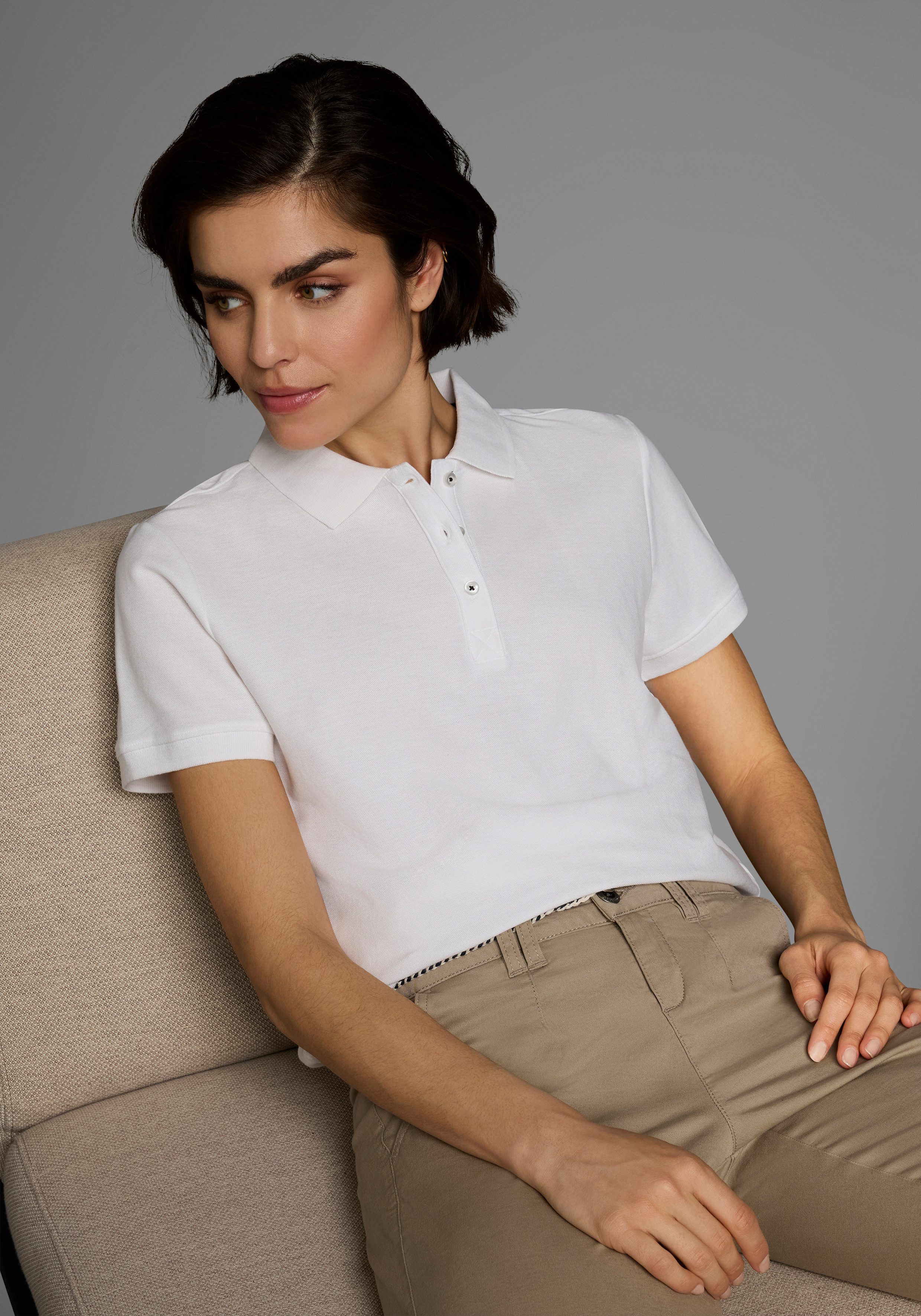Eastwind Poloshirt Korte mouw, figuuraccentuerende snit, polokraag (2-delig, Set van 2)