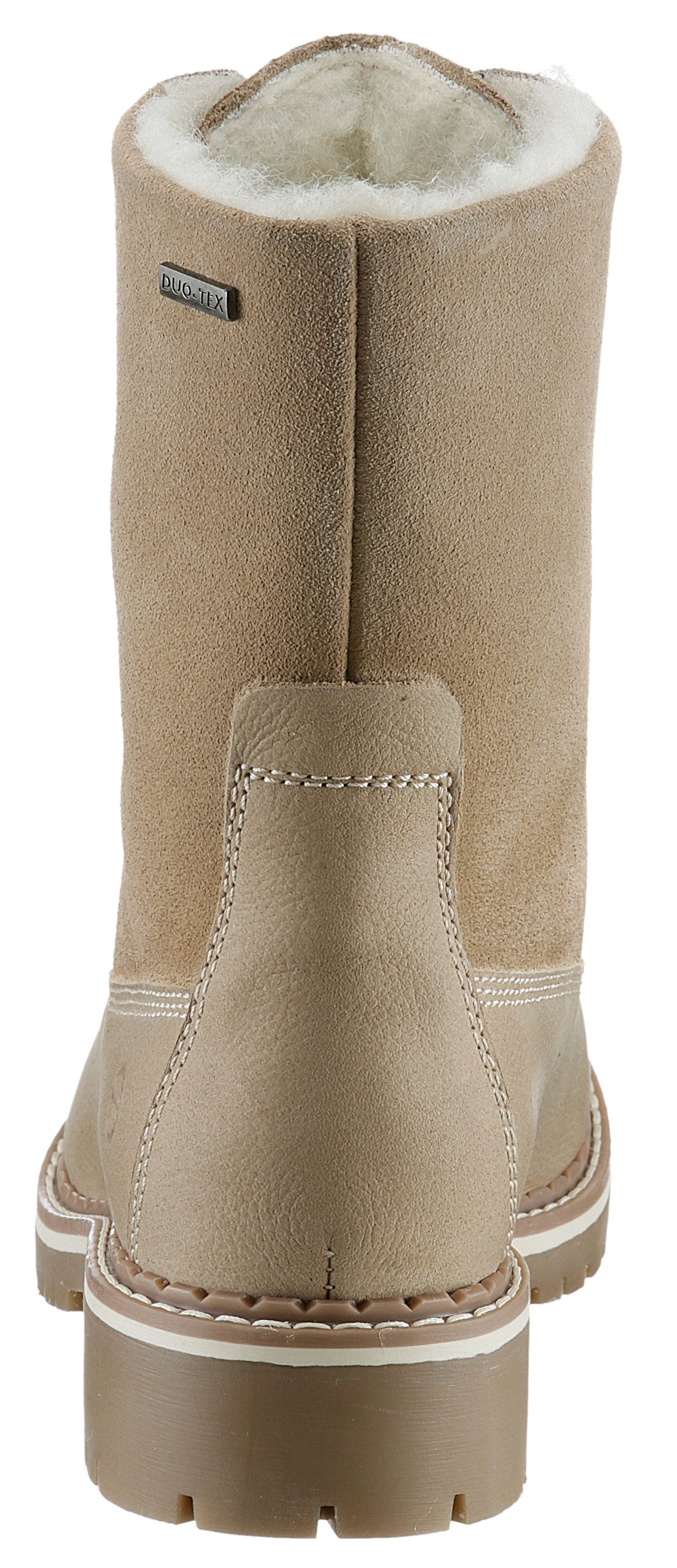 Tamaris Winterlaarzen hakken, winter-enkellaars, outdoorschoen met duo tex-uitrusting
