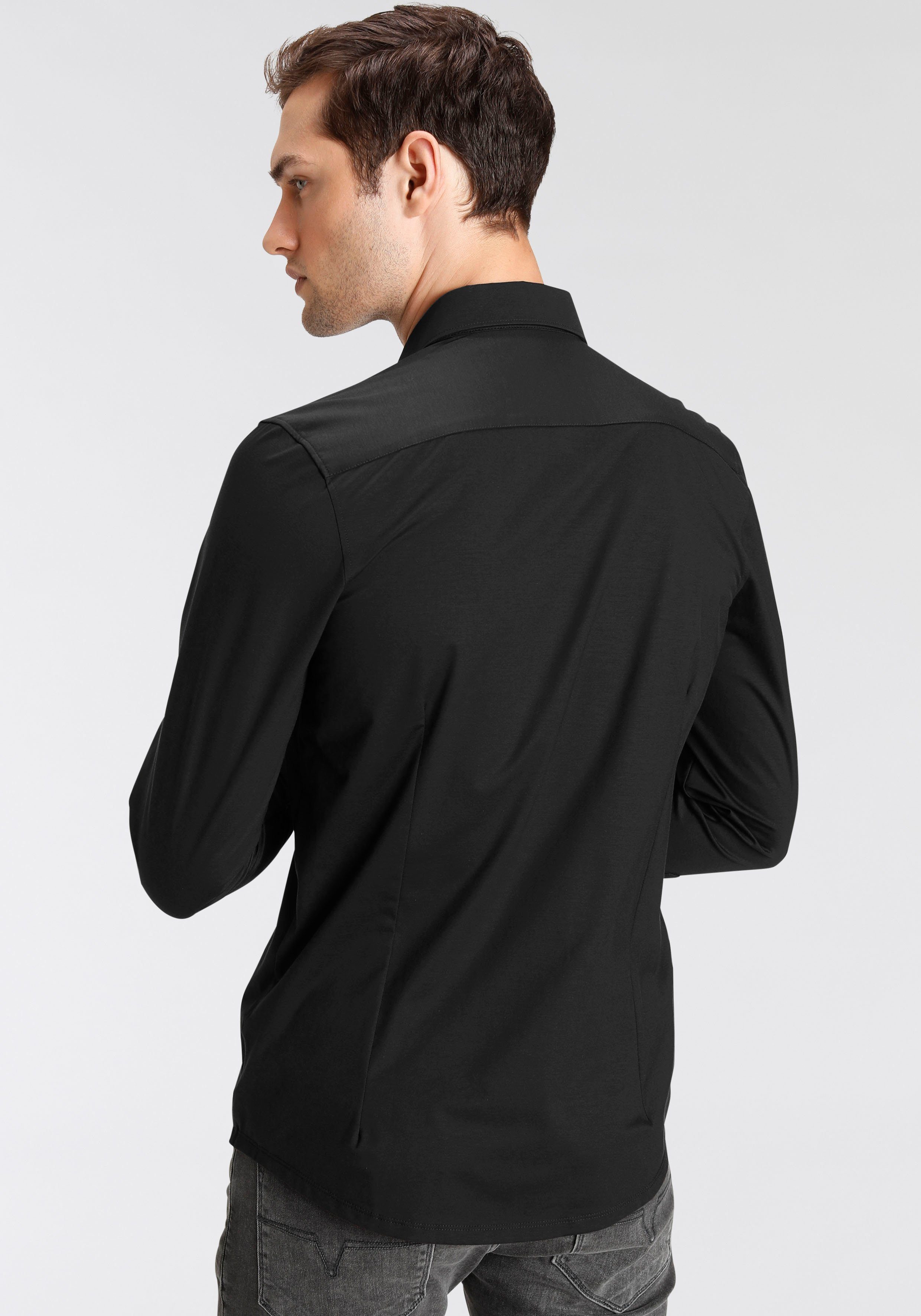 OLYMP Businessoverhemd Level Five body fit jersey shirt