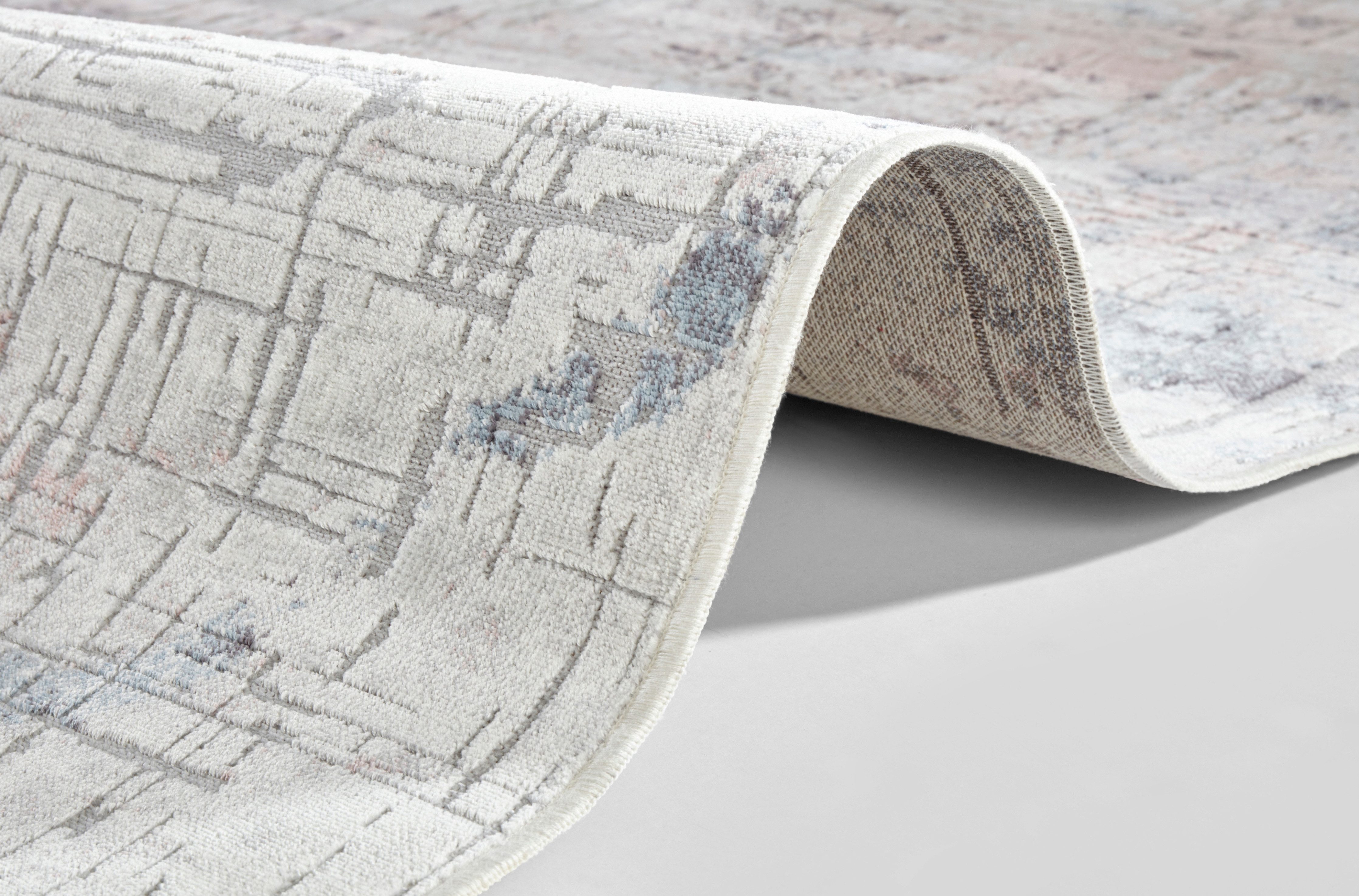 ELLE DECORATION Design-vloerkleed Chameis Viscose, vintage-look, zijde look, woonkamer, slaapkamer, vloerkleed