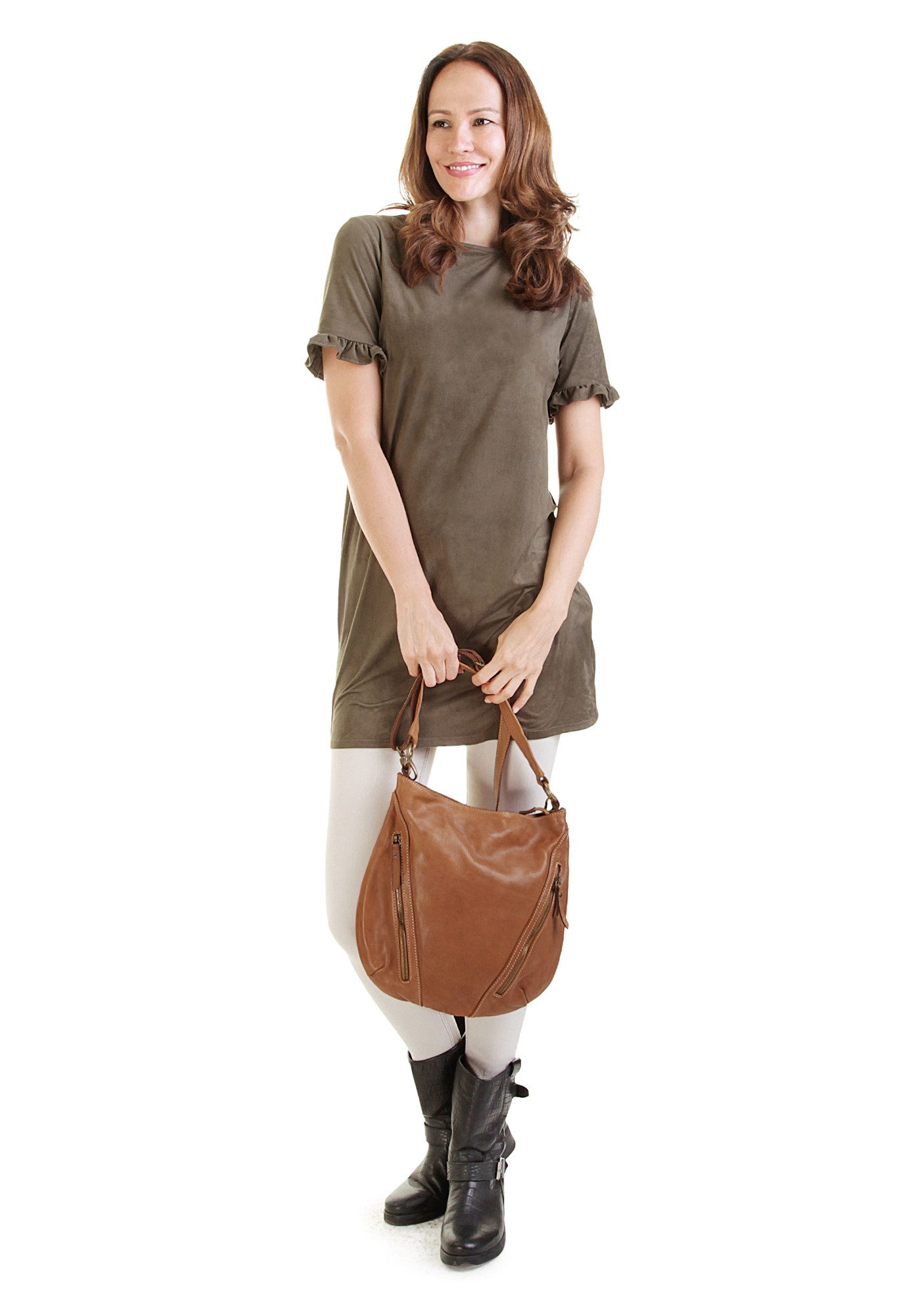 Cluty Shopper echt leer, made in italy