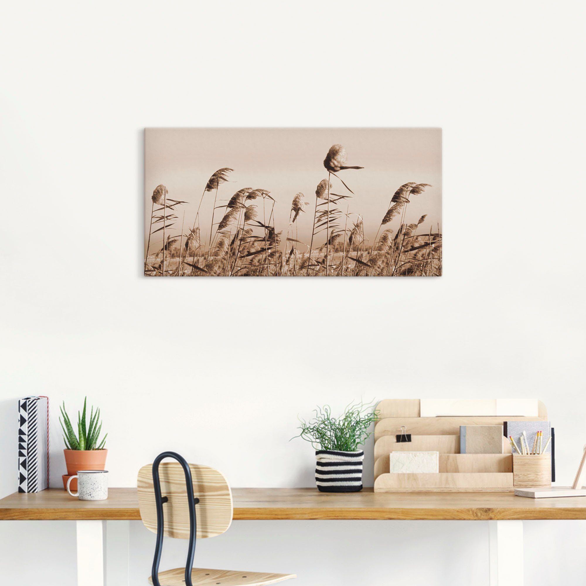 Artland Artprint Grassen als artprint van aluminium, artprint voor buiten, artprint op linnen, poster, muursticker