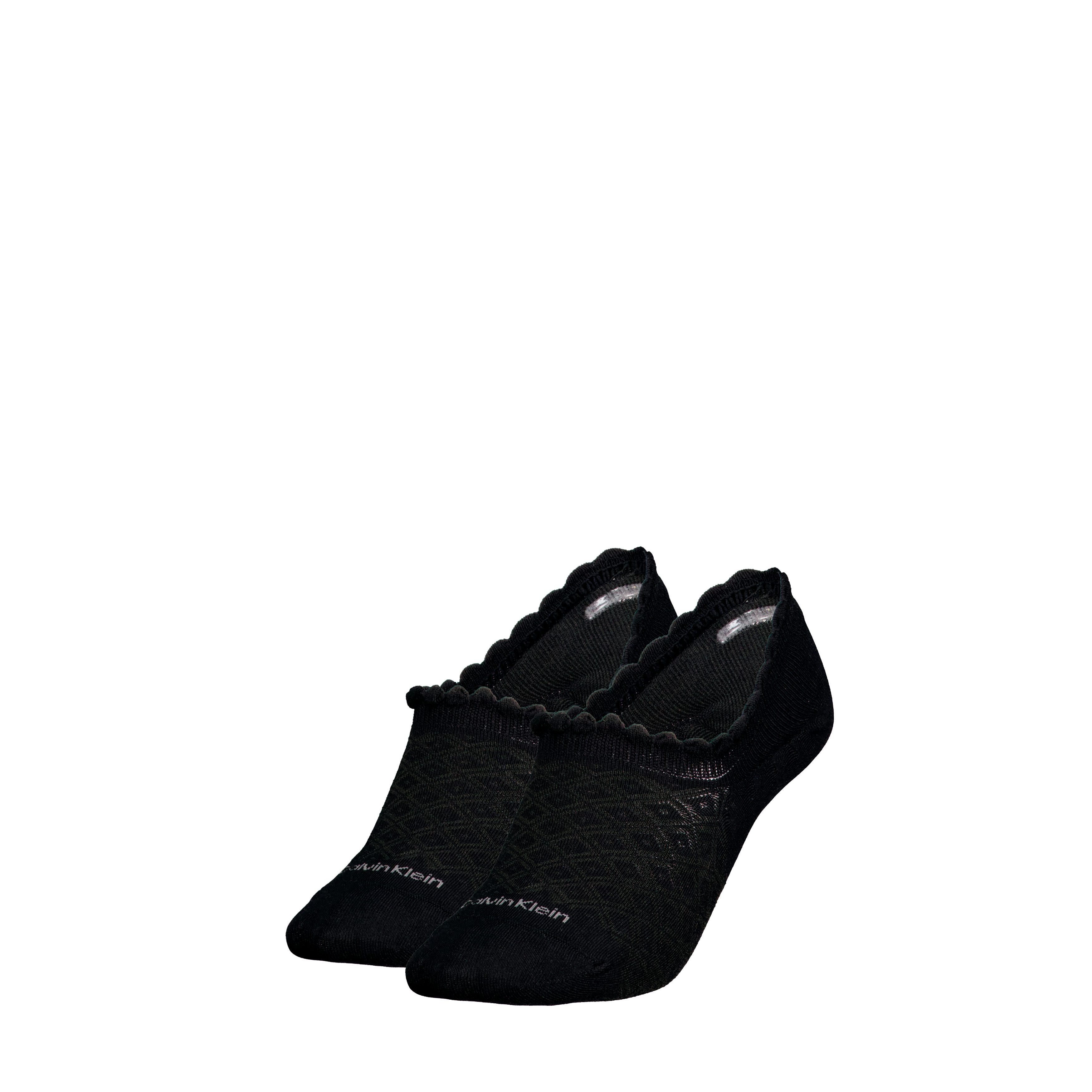 Calvin Klein Jeans Enkelsokken CK WOMEN FOOTIE HIGH CUT 2P DIAMOND (2 paar)