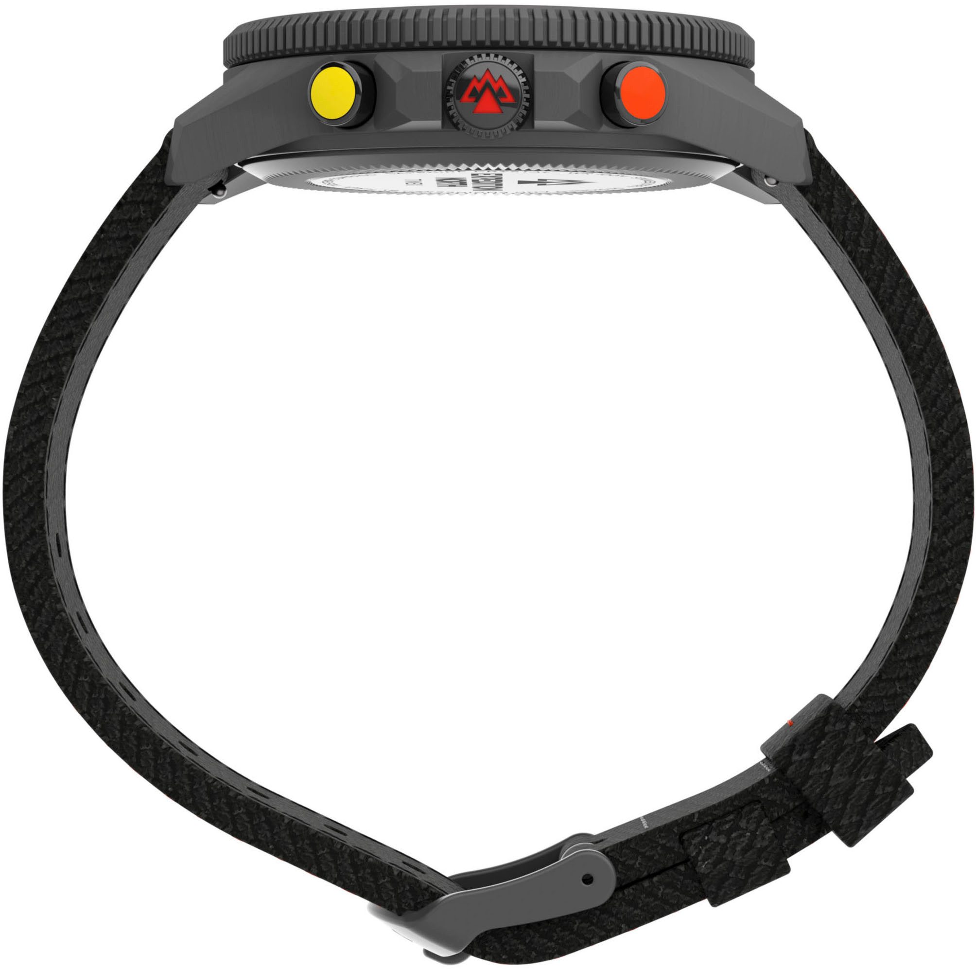 Timex Kwartshorloge TIDE/TEMP/COMPASS Horloge, herenhorloge, datum, lichtgevende wijzers, saffierglas, textielband