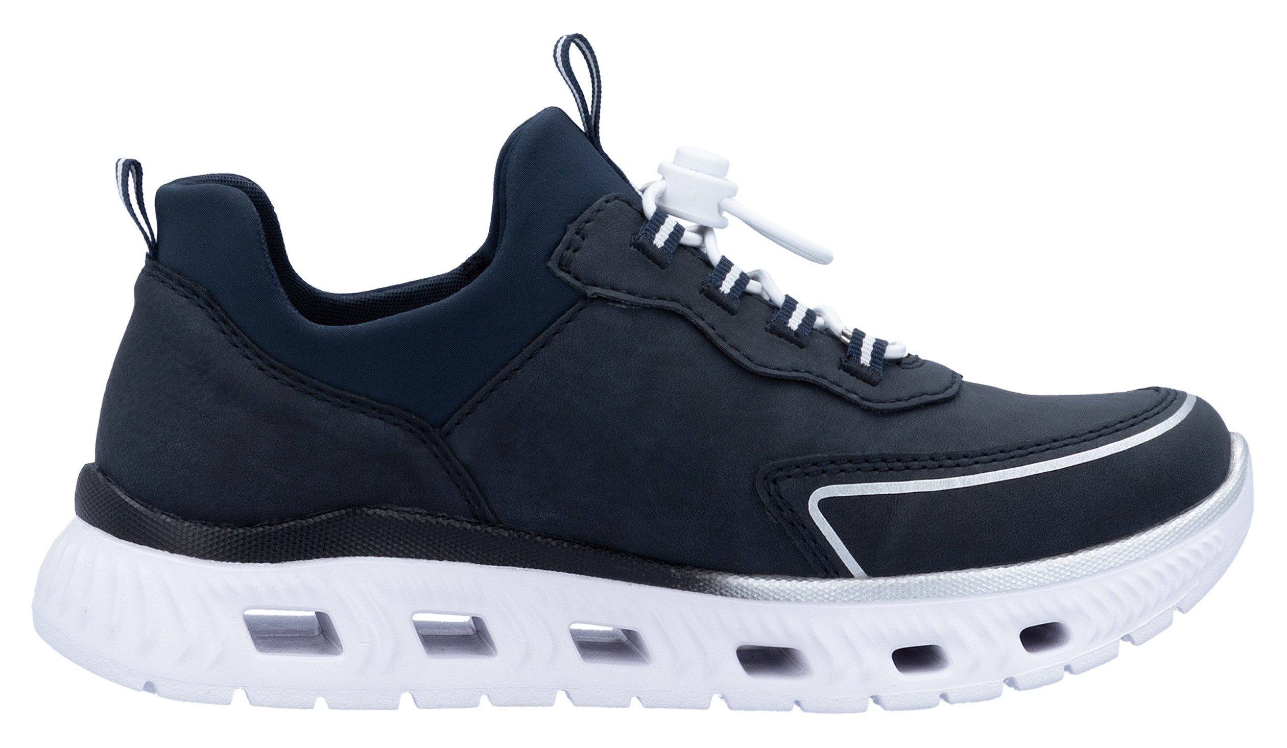RIEKER Sport Slip-on sneakers , instapschoen, lage schoen, vrijetijdssneaker met snel sluiting