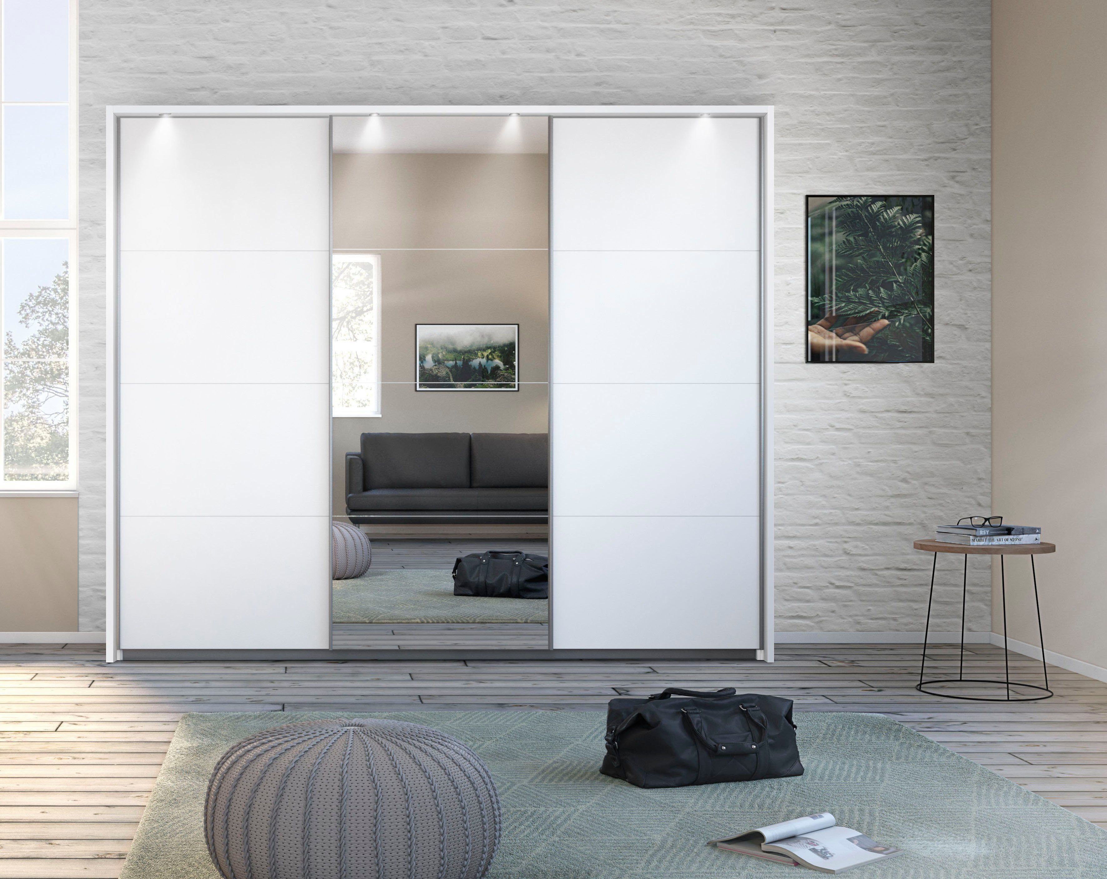 rauch Zweefdeurkast Kledingkast TOMA met passe-partout incl. rek inzet en extra legplanken made in germany
