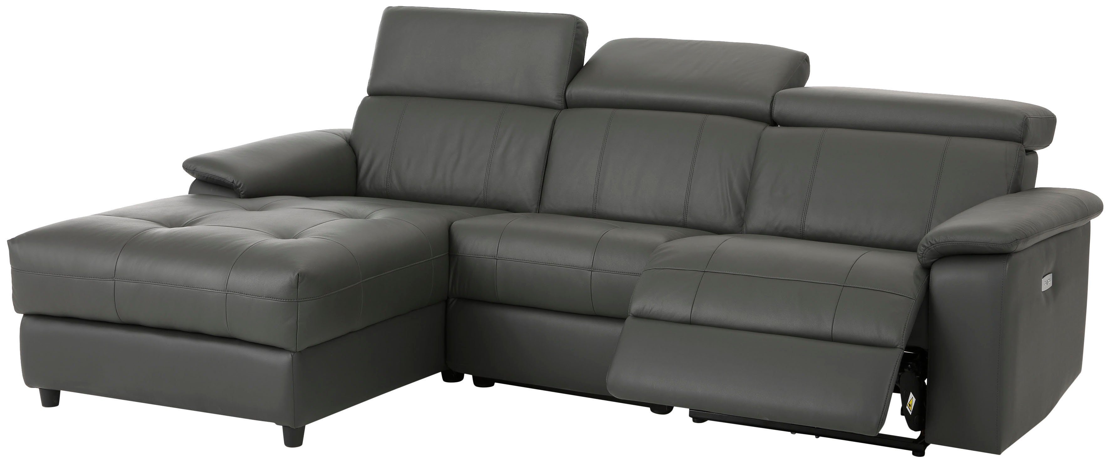 Home affaire Hoekbank Binado, L-vorm, met handmatige of elektrische relaxfunctie met usb-aansluiting