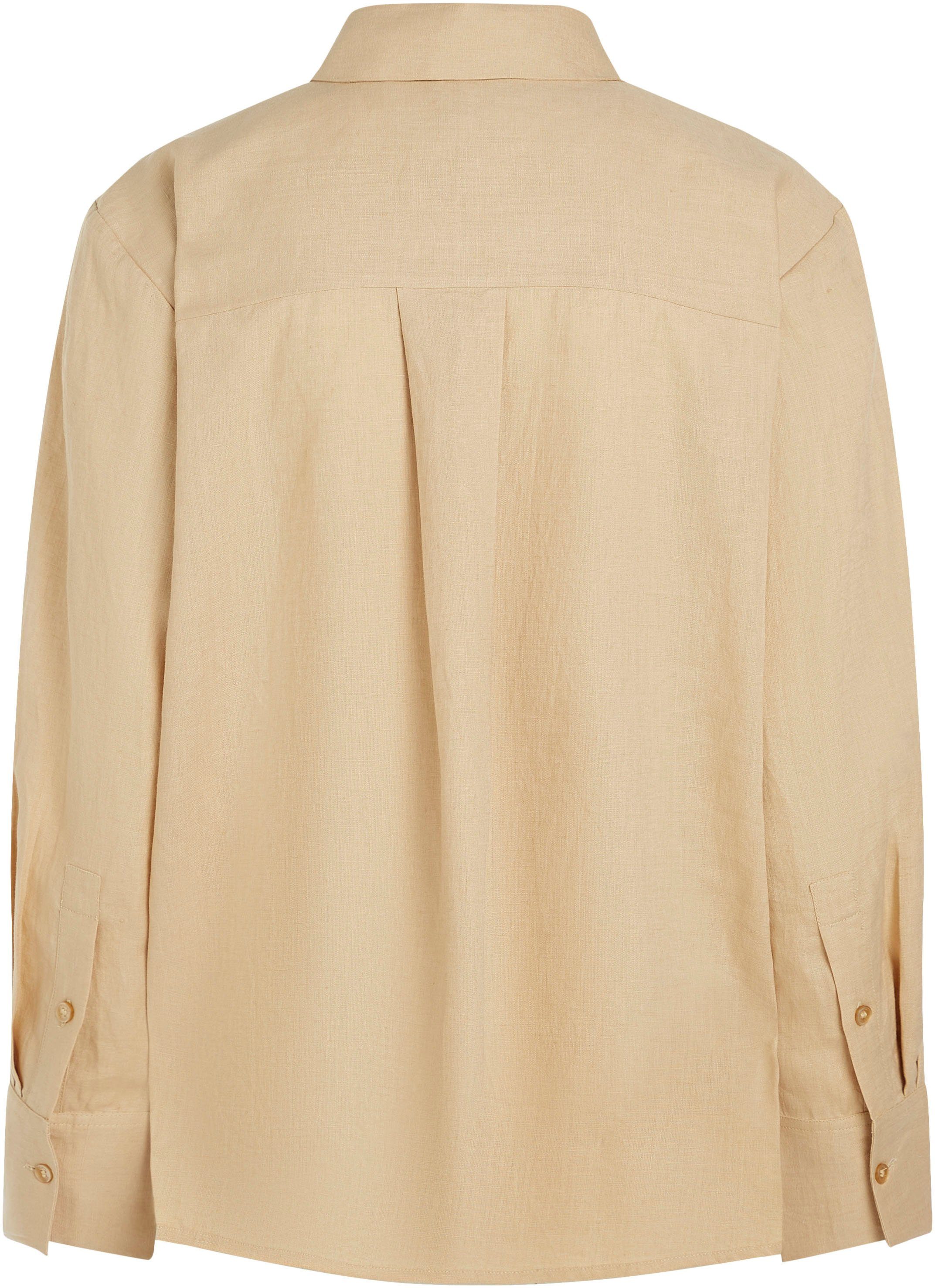 Tommy Hilfiger Overhemdblouse LINEN EASY FIT LS SHIRT