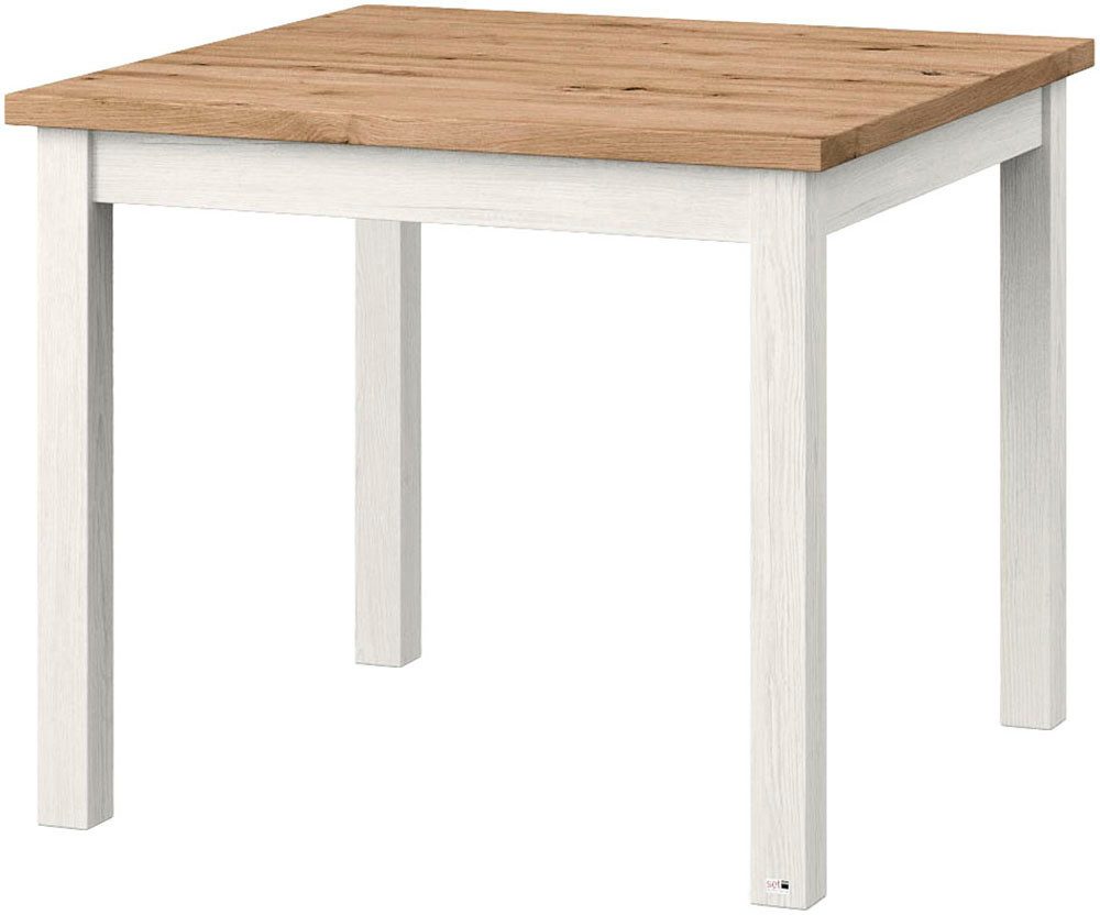 set one by Musterring Eettafel York in 3 kleurvarianten en 4 maten verkrijgbaar, met eiken plaat