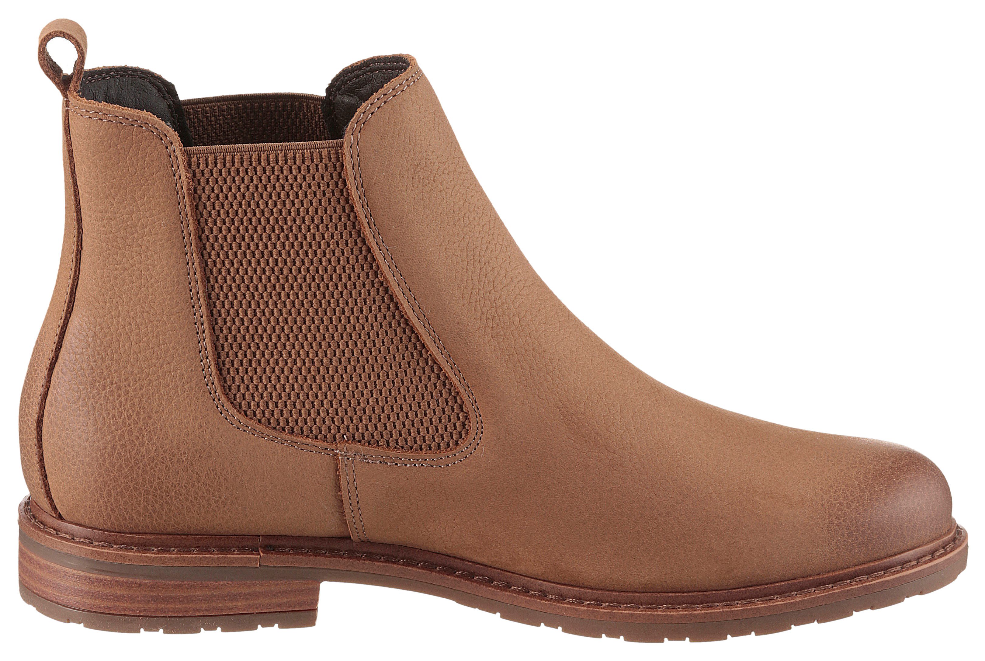 Tamaris Chelsea-boots hakken, enkellaars, zakelijke schoen, instaplaarzen, aantrek-lus