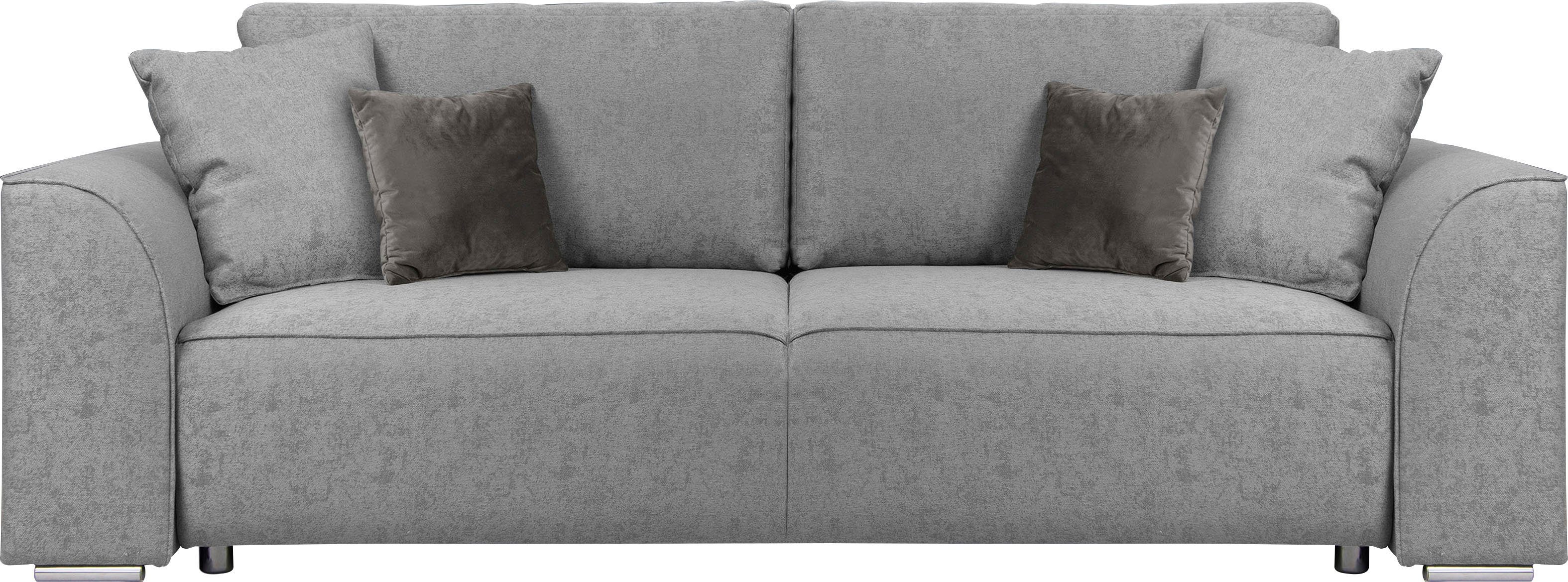 INOSIGN 3-zitsbank BEATRICE optionele slaapbank met bedlade, B/D/H 250/107/92 cm
