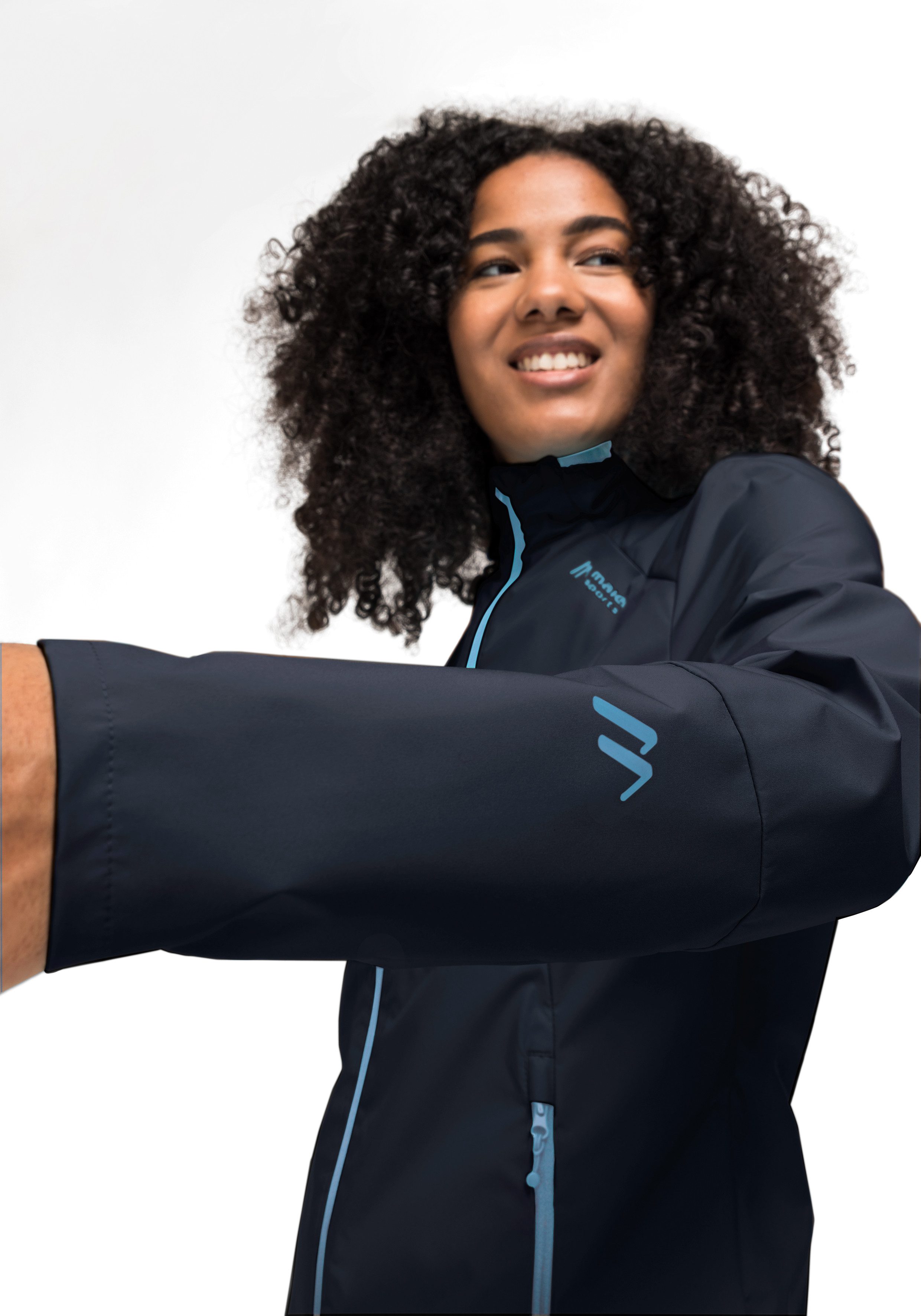 Maier Sports Softshell-jack Brims W ademende dames outdoorjack waterafstotende wandelsjack