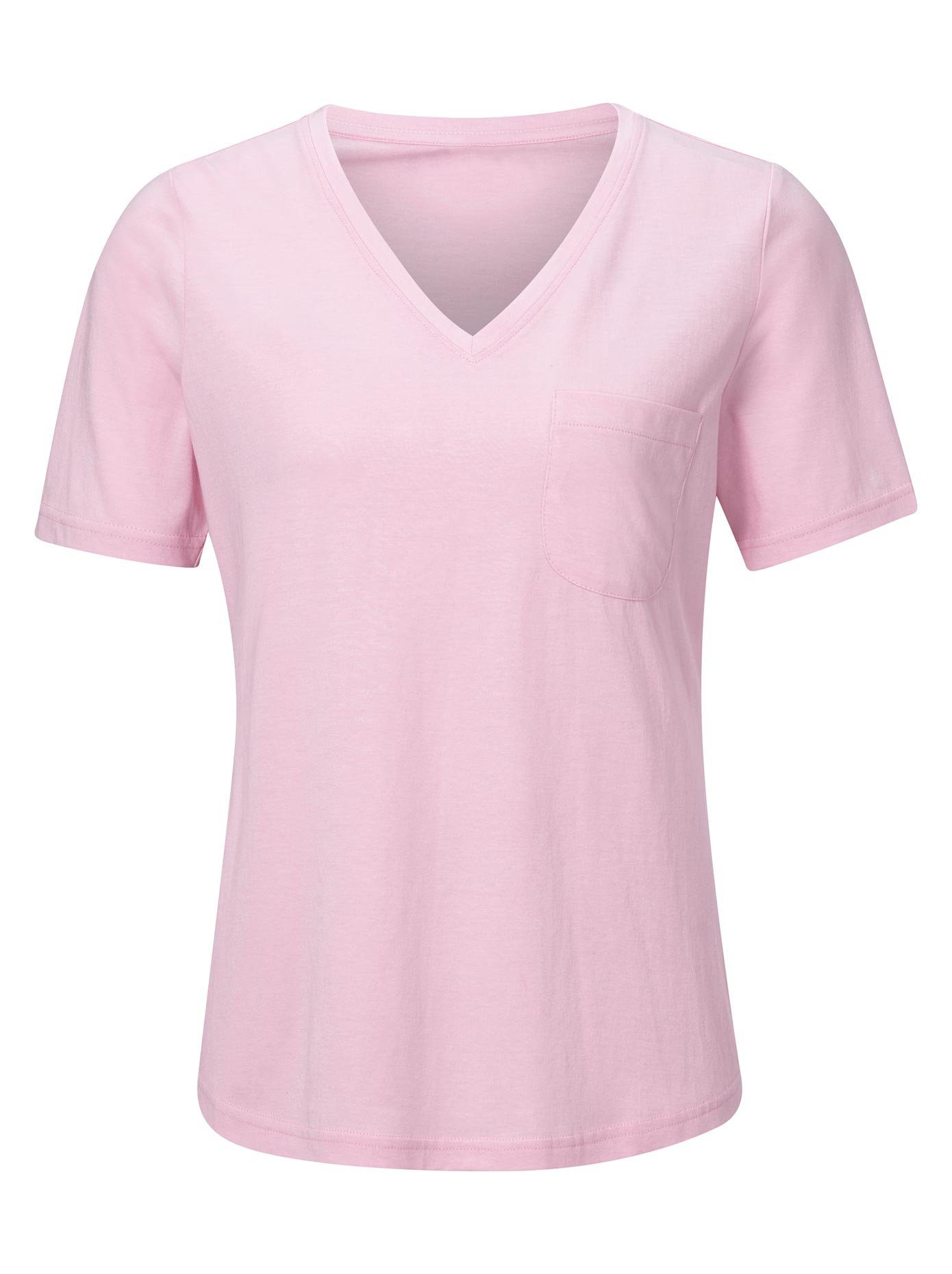 Casual Looks Shirt met V-hals Shirt (1-delig)