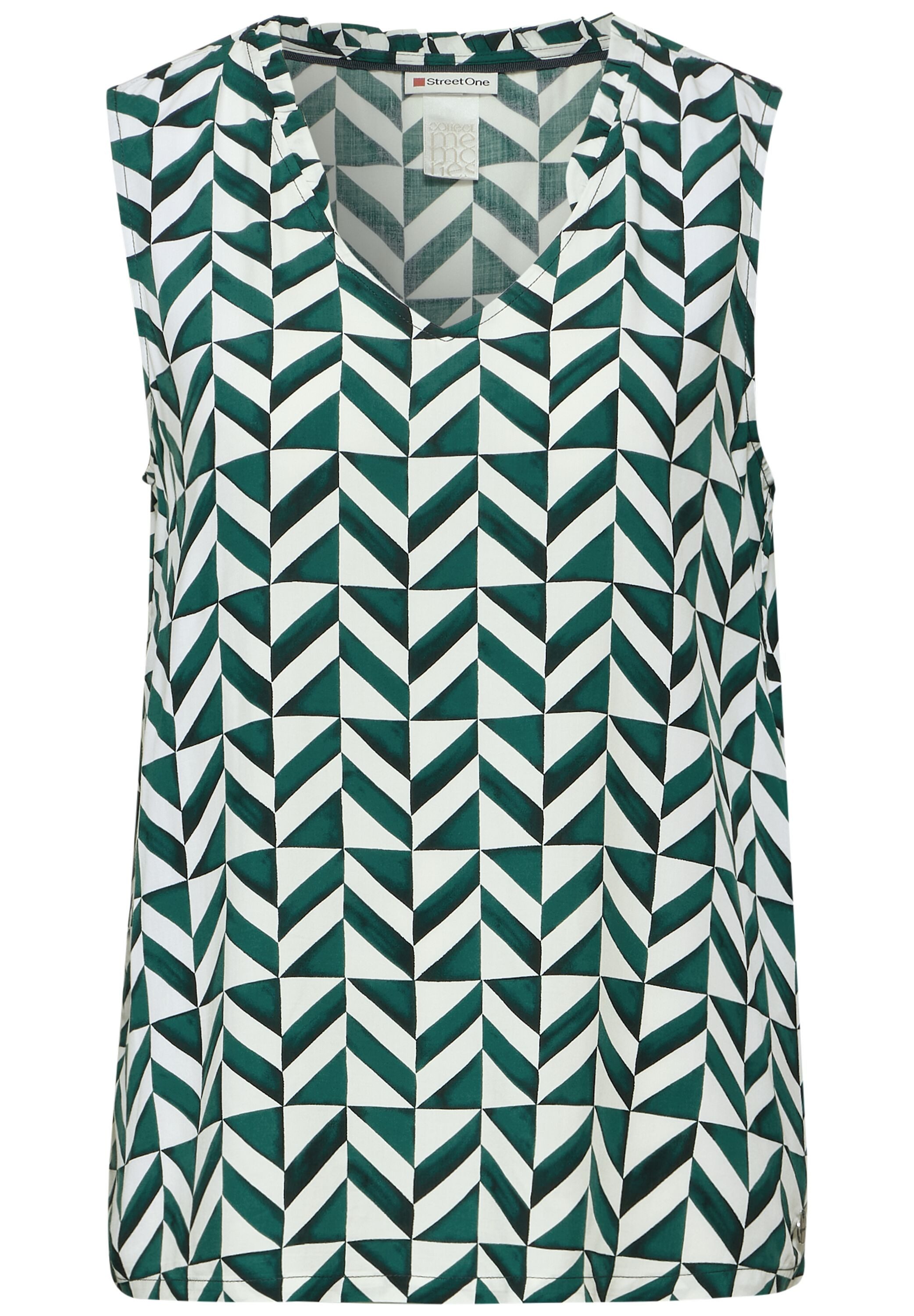 STREET ONE Gedessineerde blouse met print all-over